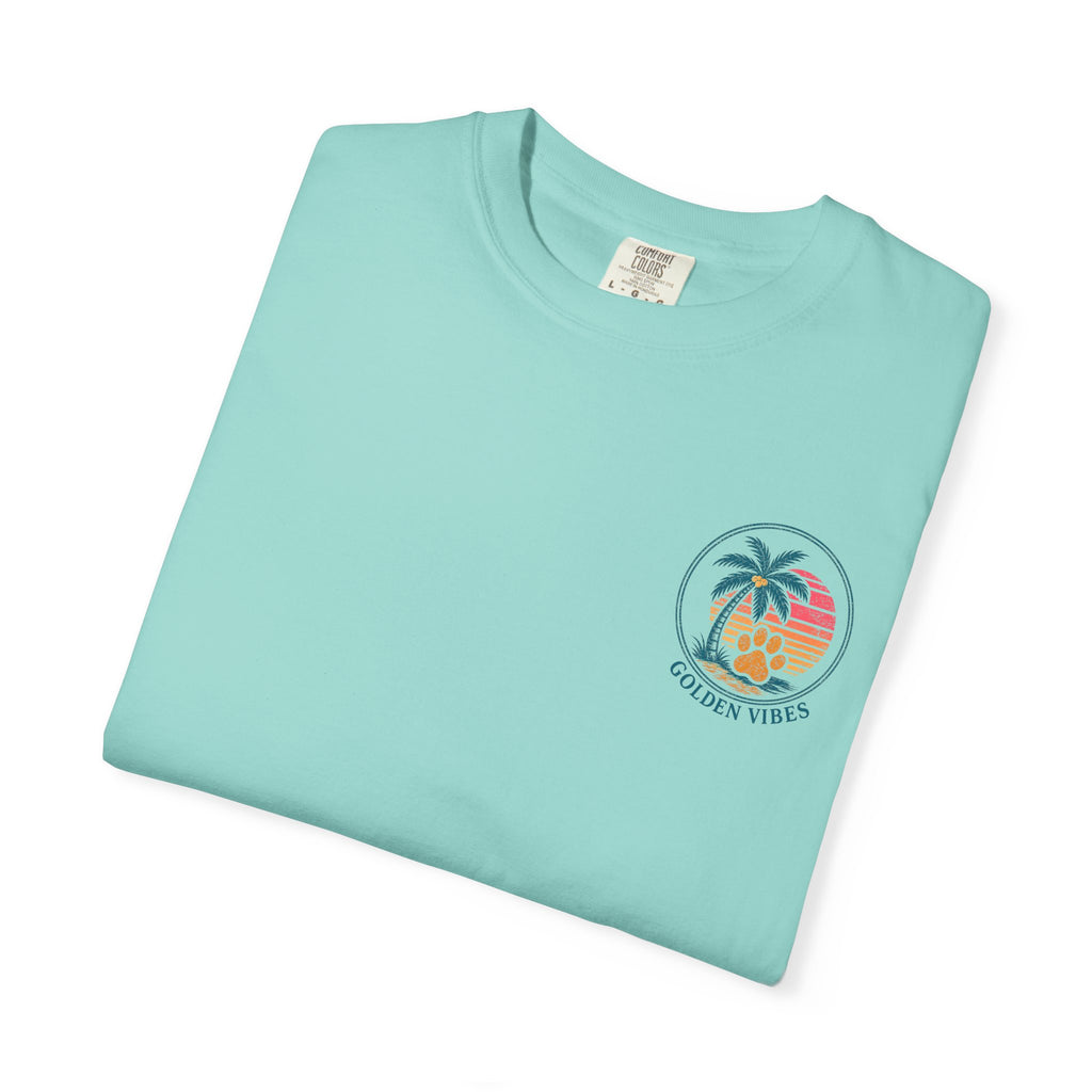 Enjoy the Ride T-Shirt — Golden Retriever Vintage Sunset Beach Tee