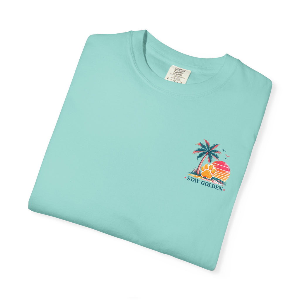In My Golden Era Dog Graphic T-Shirt | Retro Sunglasses Palm Sunset