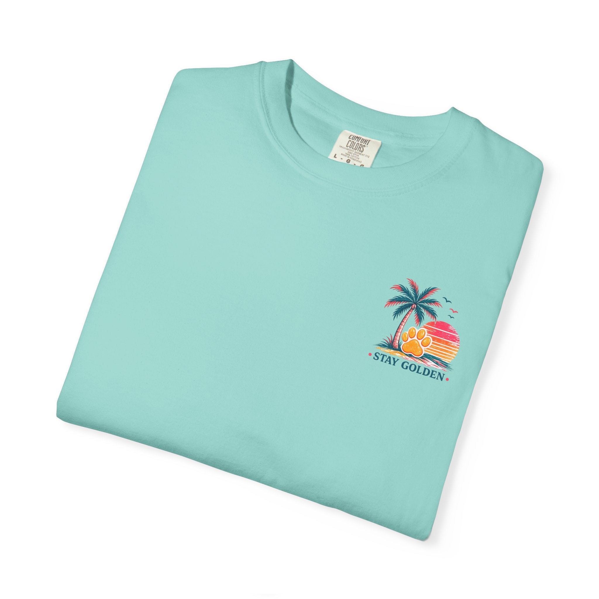 In My Golden Era Dog Graphic T-Shirt | Retro Sunglasses Palm Sunset