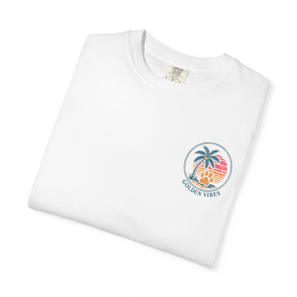 Enjoy the Ride T-Shirt — Golden Retriever Vintage Sunset Beach Tee