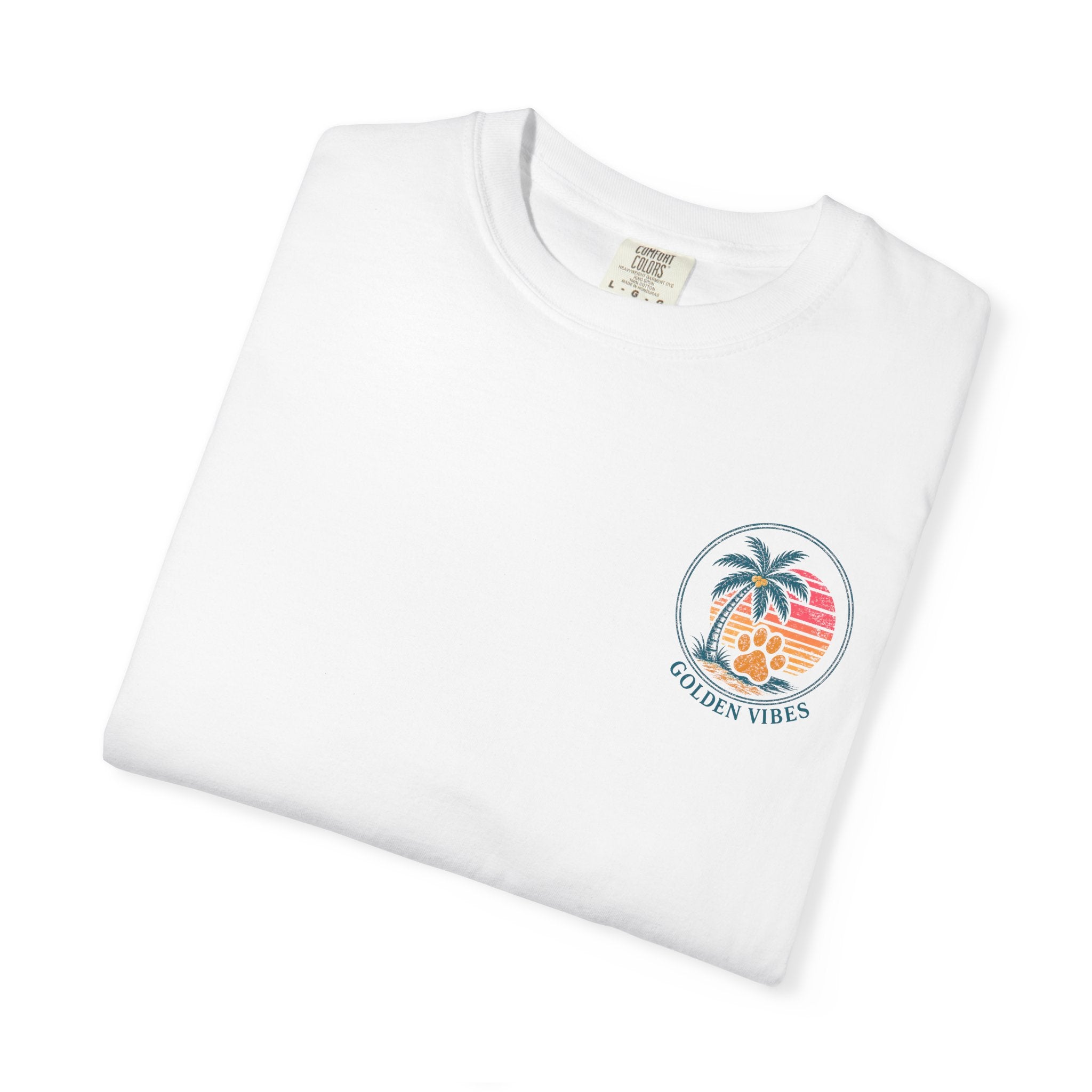 Enjoy the Ride T-Shirt — Golden Retriever Vintage Sunset Beach Tee