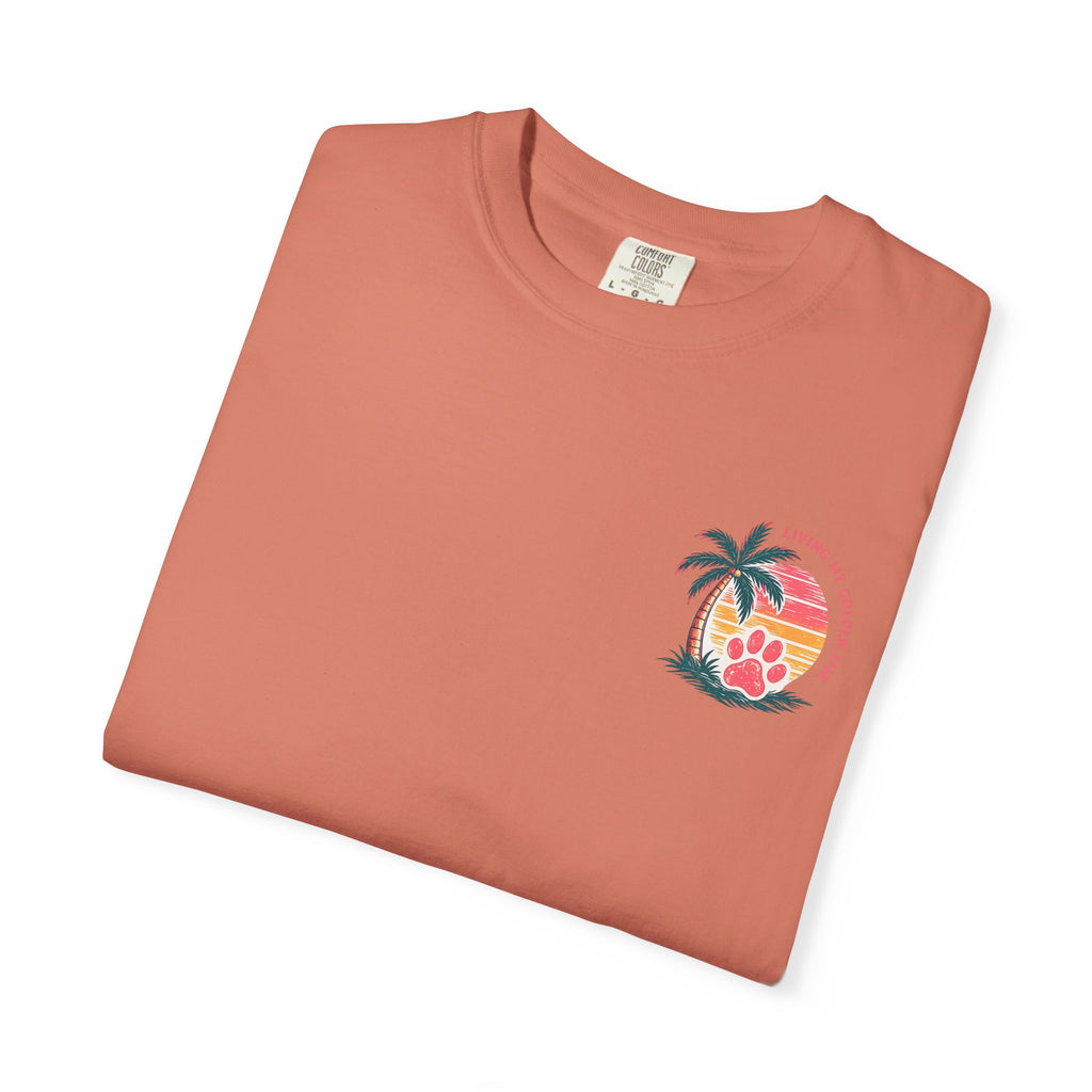 Life Is Golden Golden Retriever Surf Dog T-Shirt | Retro Beach Pineapple