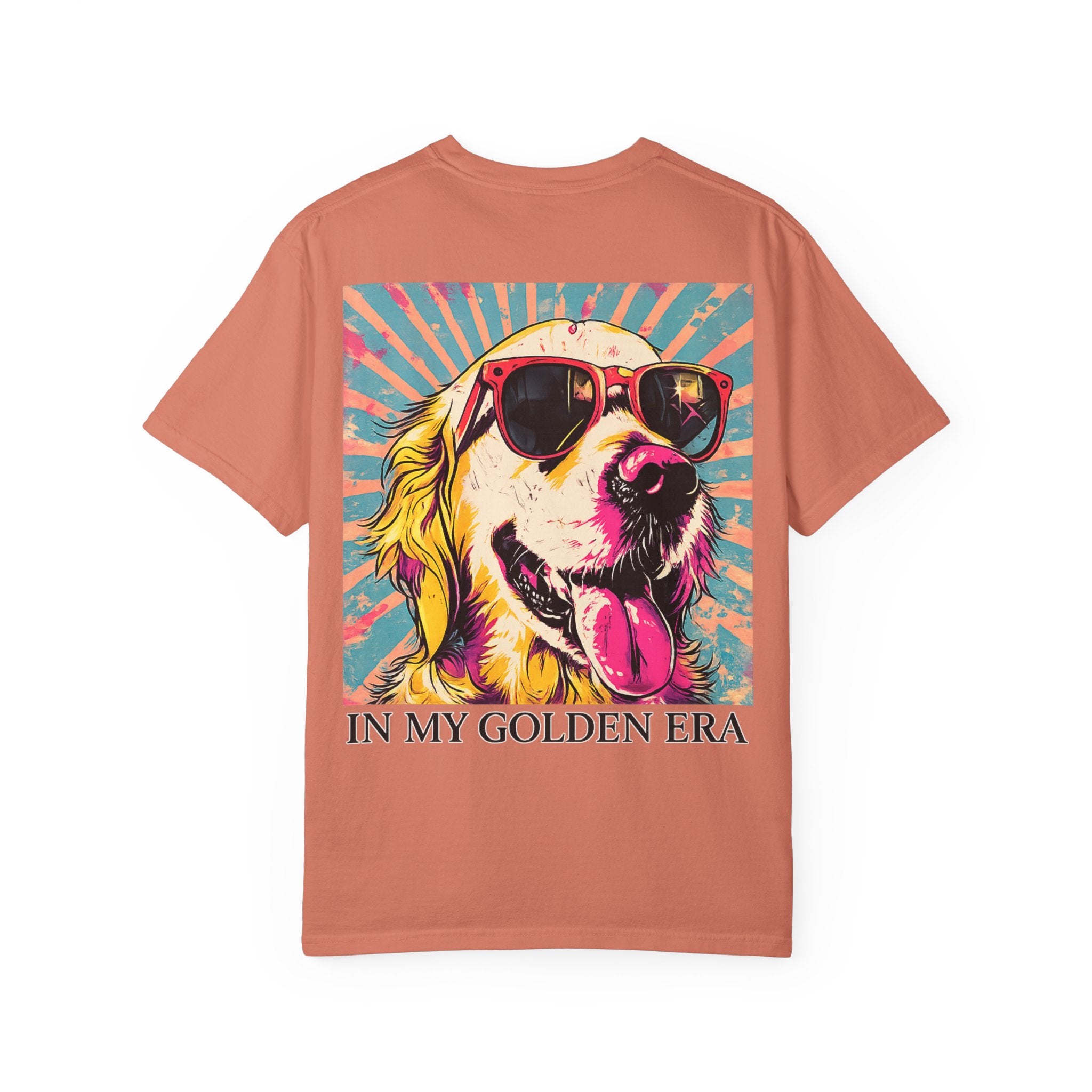 In My Golden Era Dog Graphic T-Shirt | Retro Sunglasses Palm Sunset