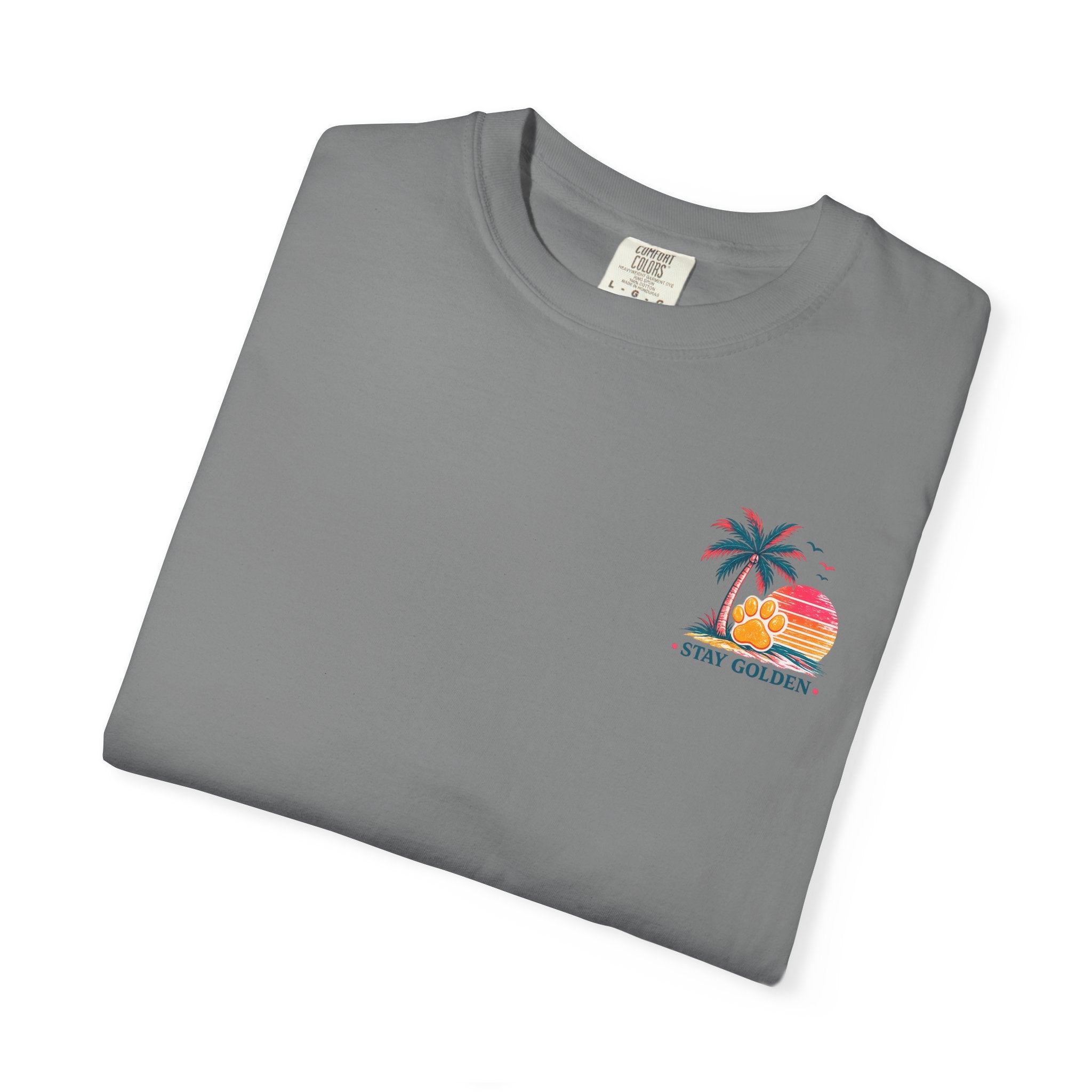 In My Golden Era Dog Graphic T-Shirt | Retro Sunglasses Palm Sunset
