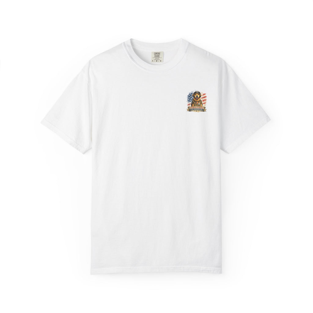 Guardian Dog T-Shirt — Stars & Stripes Patriotic Military Tee