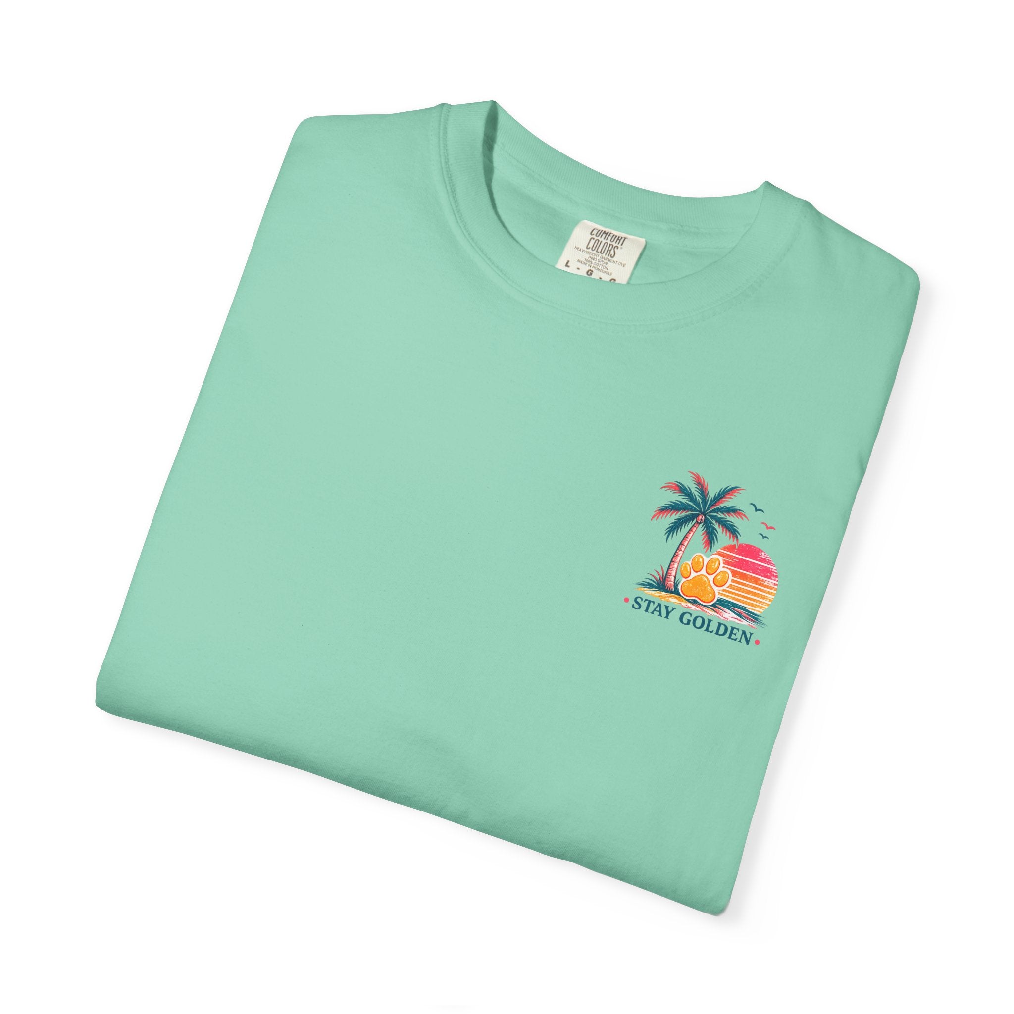 In My Golden Era Dog Graphic T-Shirt | Retro Sunglasses Palm Sunset