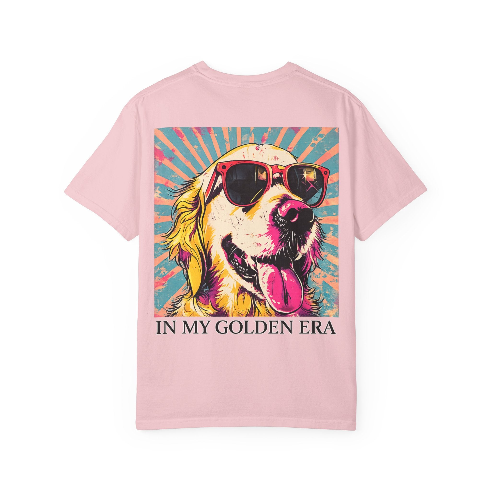 In My Golden Era Dog Graphic T-Shirt | Retro Sunglasses Palm Sunset