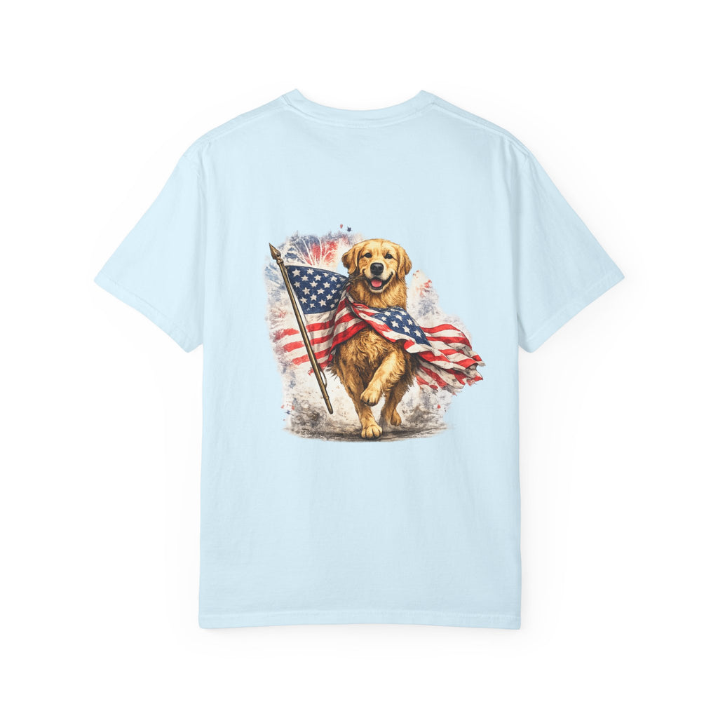 Patriotic Golden Retriever T-Shirt