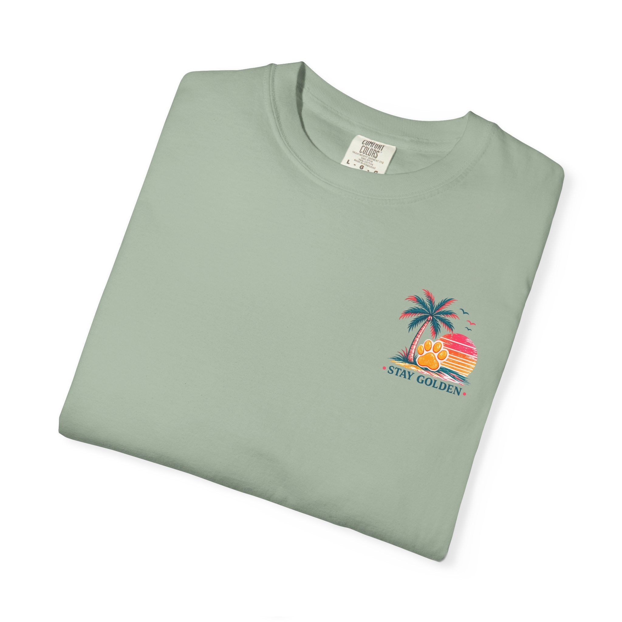 In My Golden Era Dog Graphic T-Shirt | Retro Sunglasses Palm Sunset