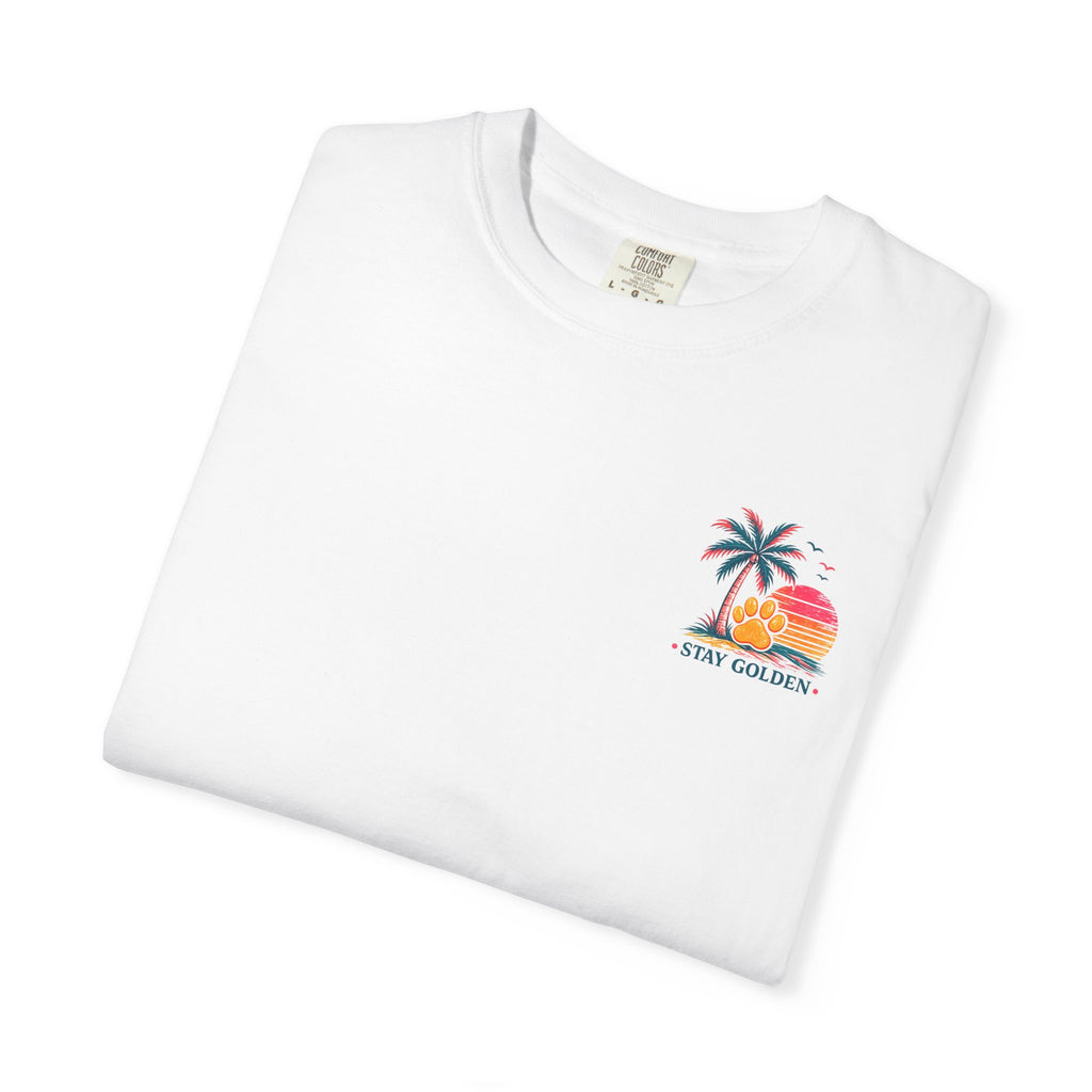 In My Golden Era Dog Graphic T-Shirt | Retro Sunglasses Palm Sunset
