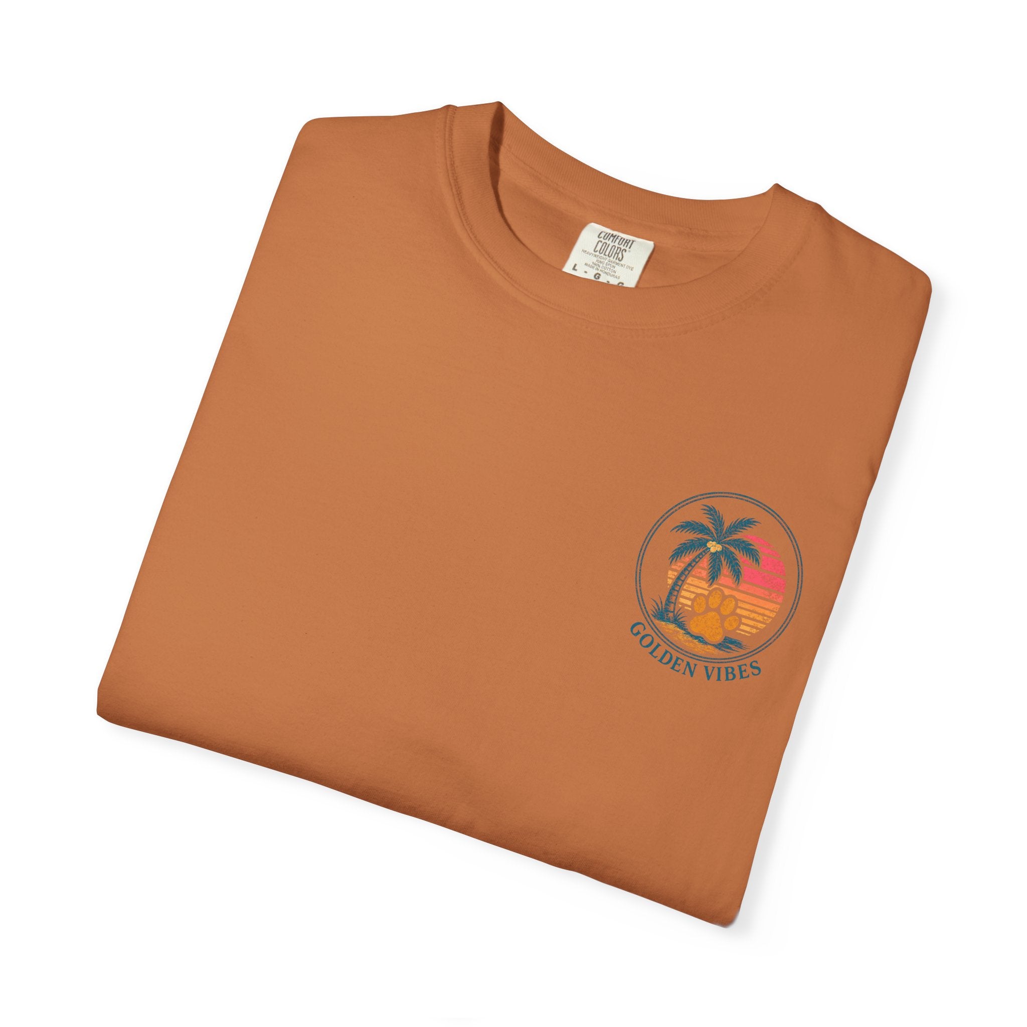 Enjoy the Ride T-Shirt — Golden Retriever Vintage Sunset Beach Tee