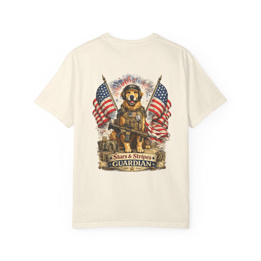 Guardian Dog T-Shirt - Stars & Stripes Military K9 Tee