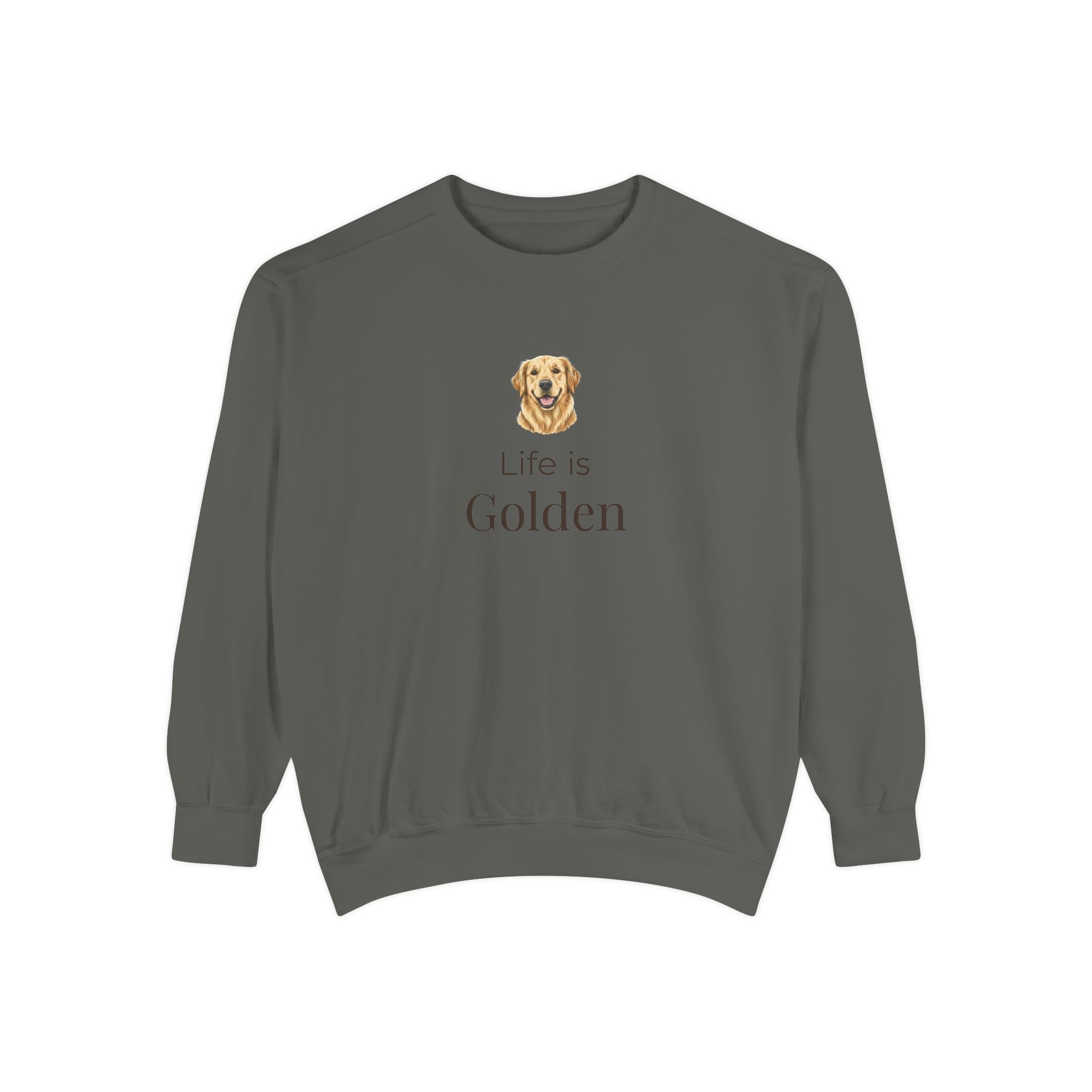 Life Is Golden Sweatshirt — Golden Retriever Lover Pullover