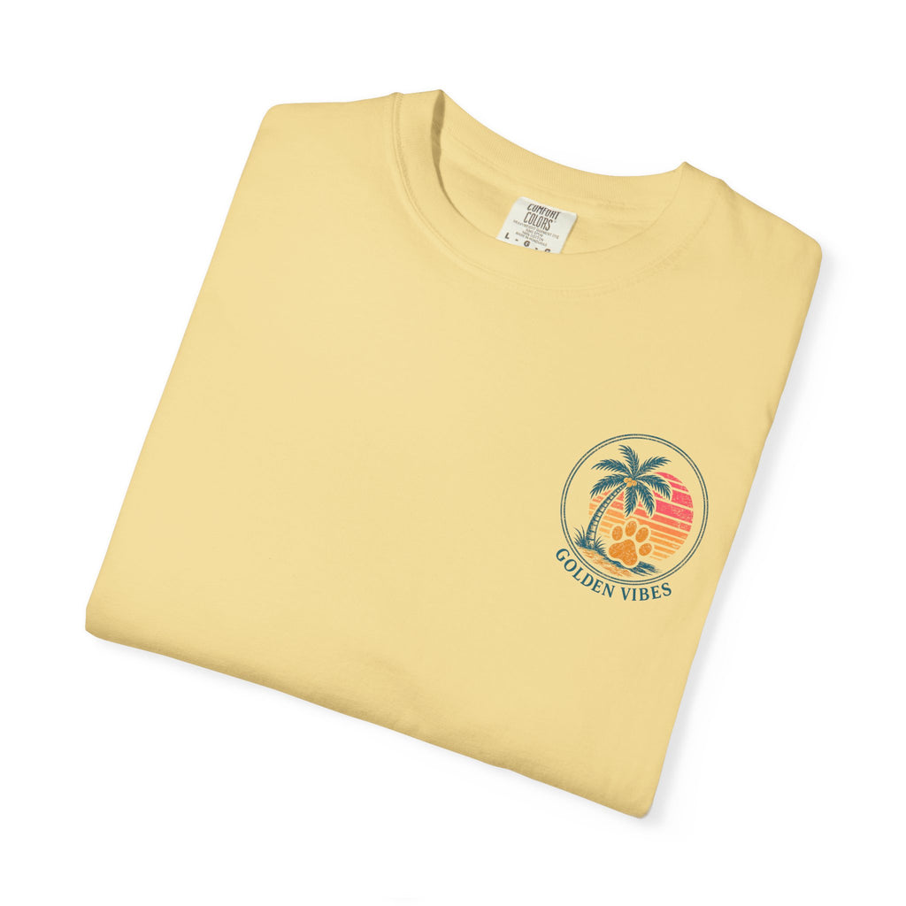 Enjoy the Ride T-Shirt — Golden Retriever Vintage Sunset Beach Tee