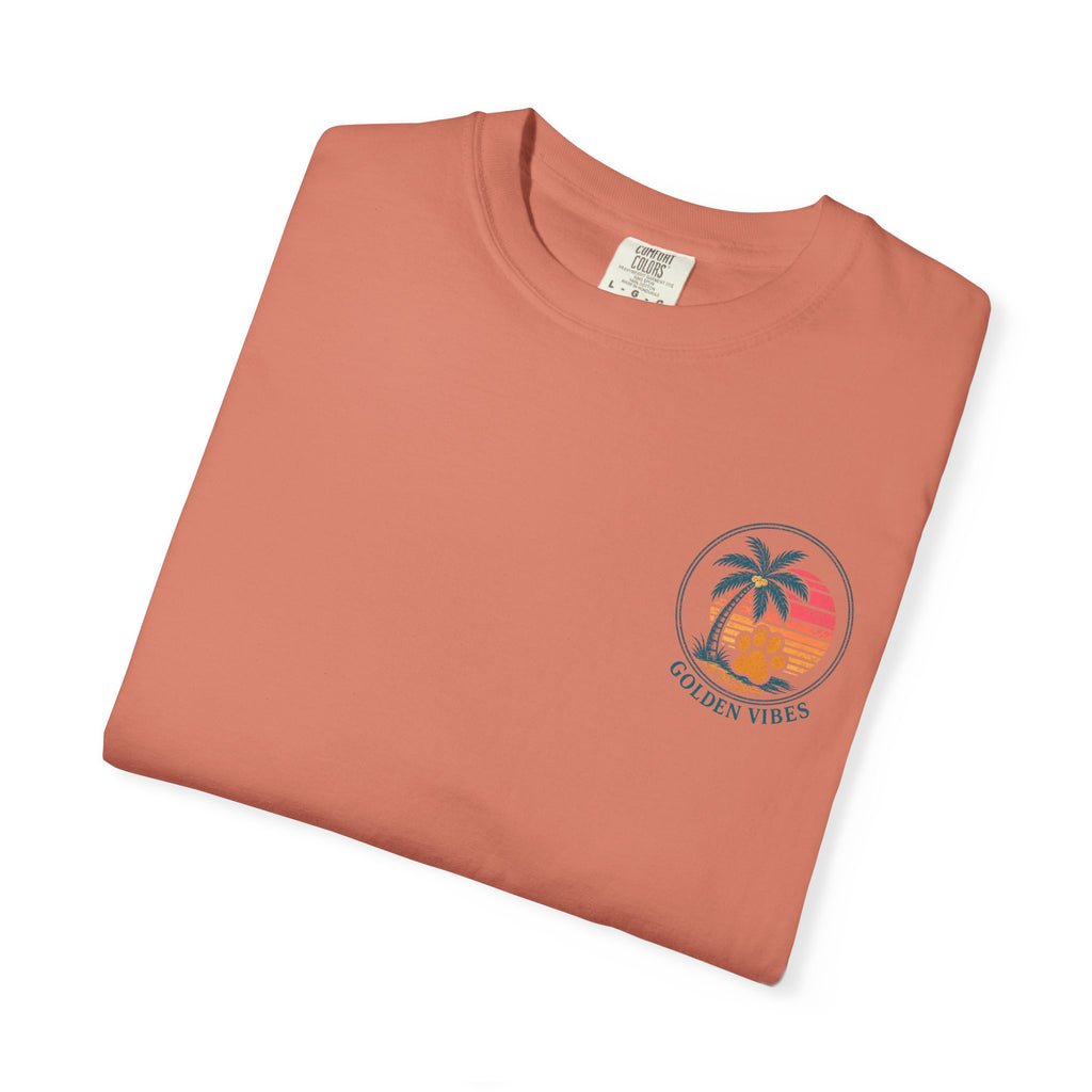 Enjoy the Ride T-Shirt — Golden Retriever Vintage Sunset Beach Tee