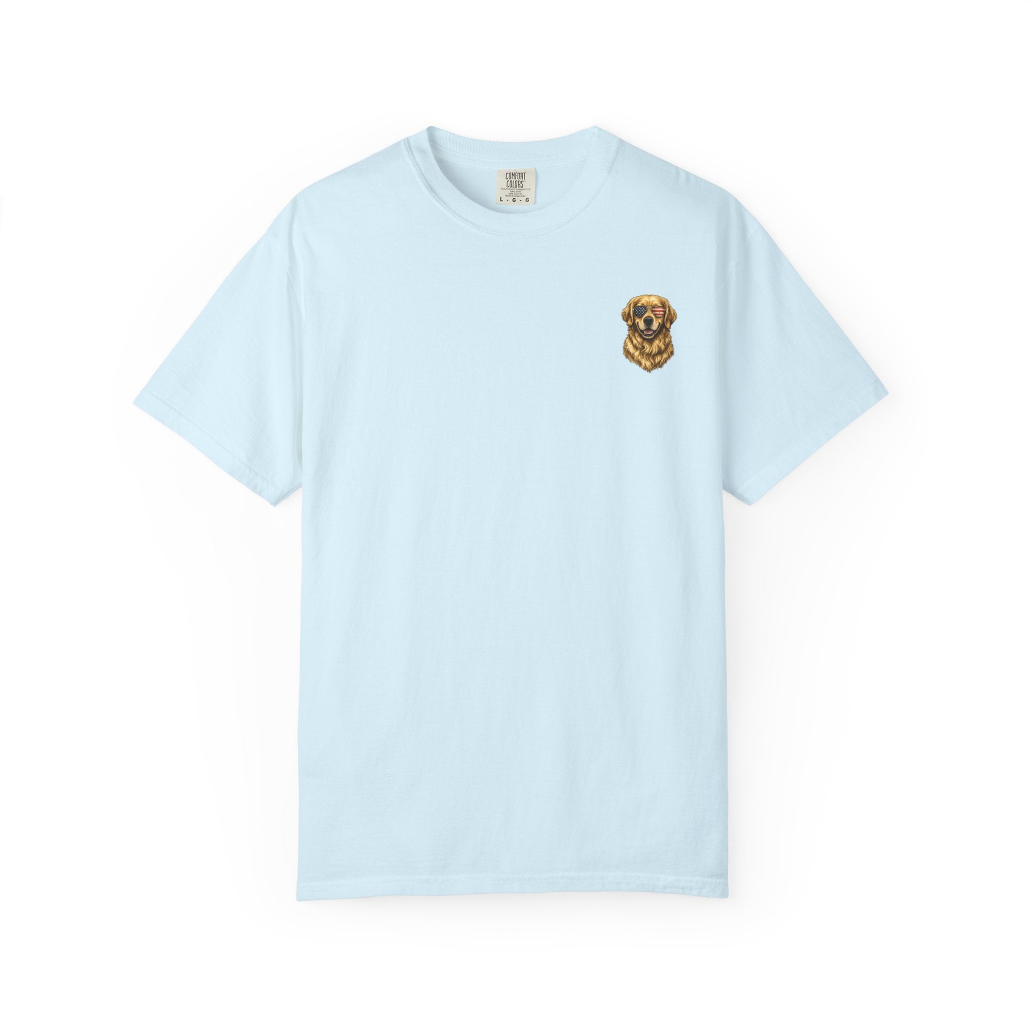 Golden Retriever Flag T-Shirt — Patriotic Dog Tee