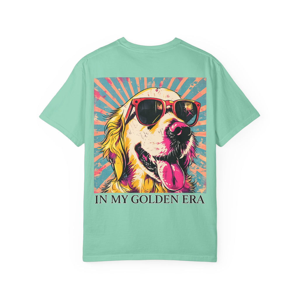 In My Golden Era Dog Graphic T-Shirt | Retro Sunglasses Palm Sunset