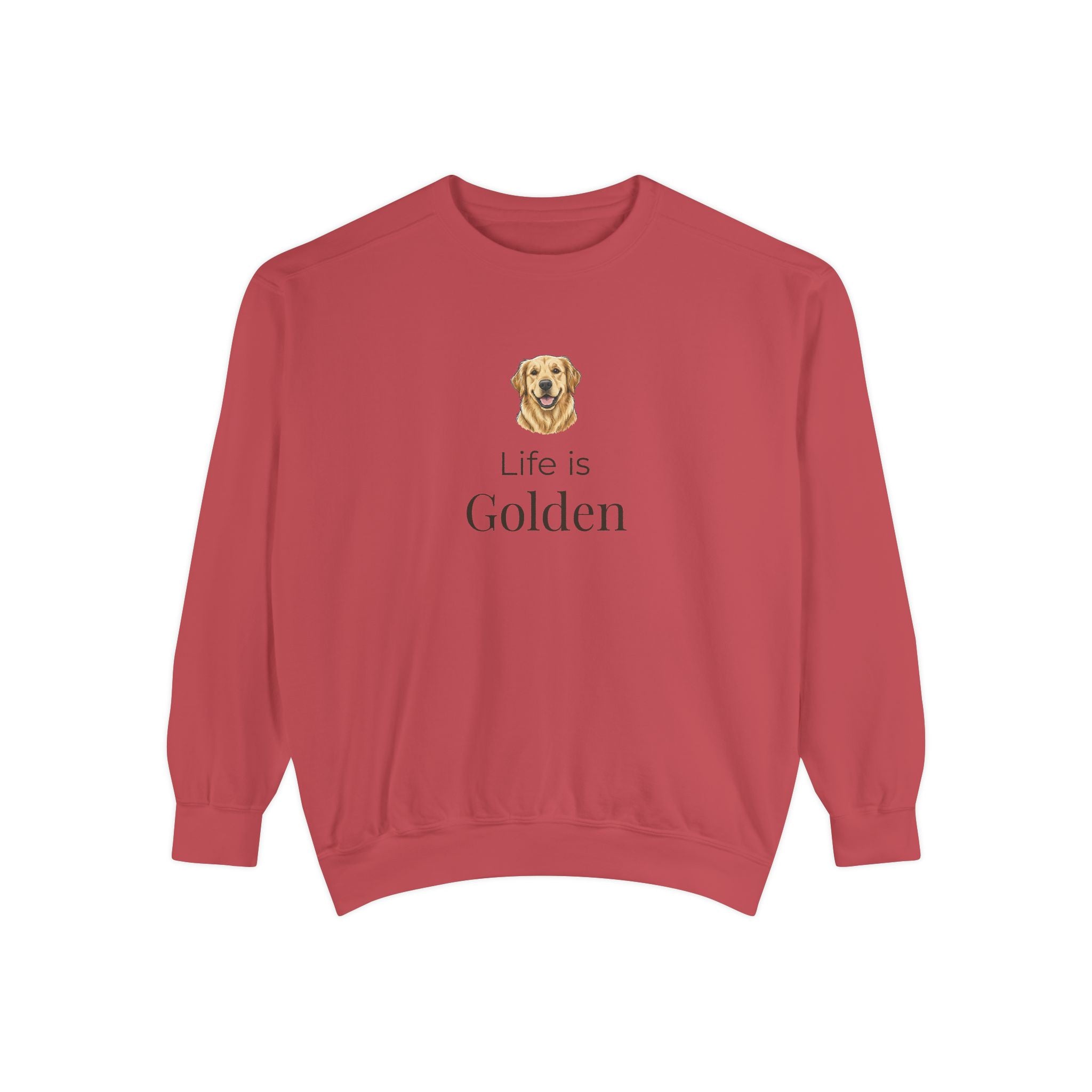 Life Is Golden Sweatshirt — Golden Retriever Lover Pullover