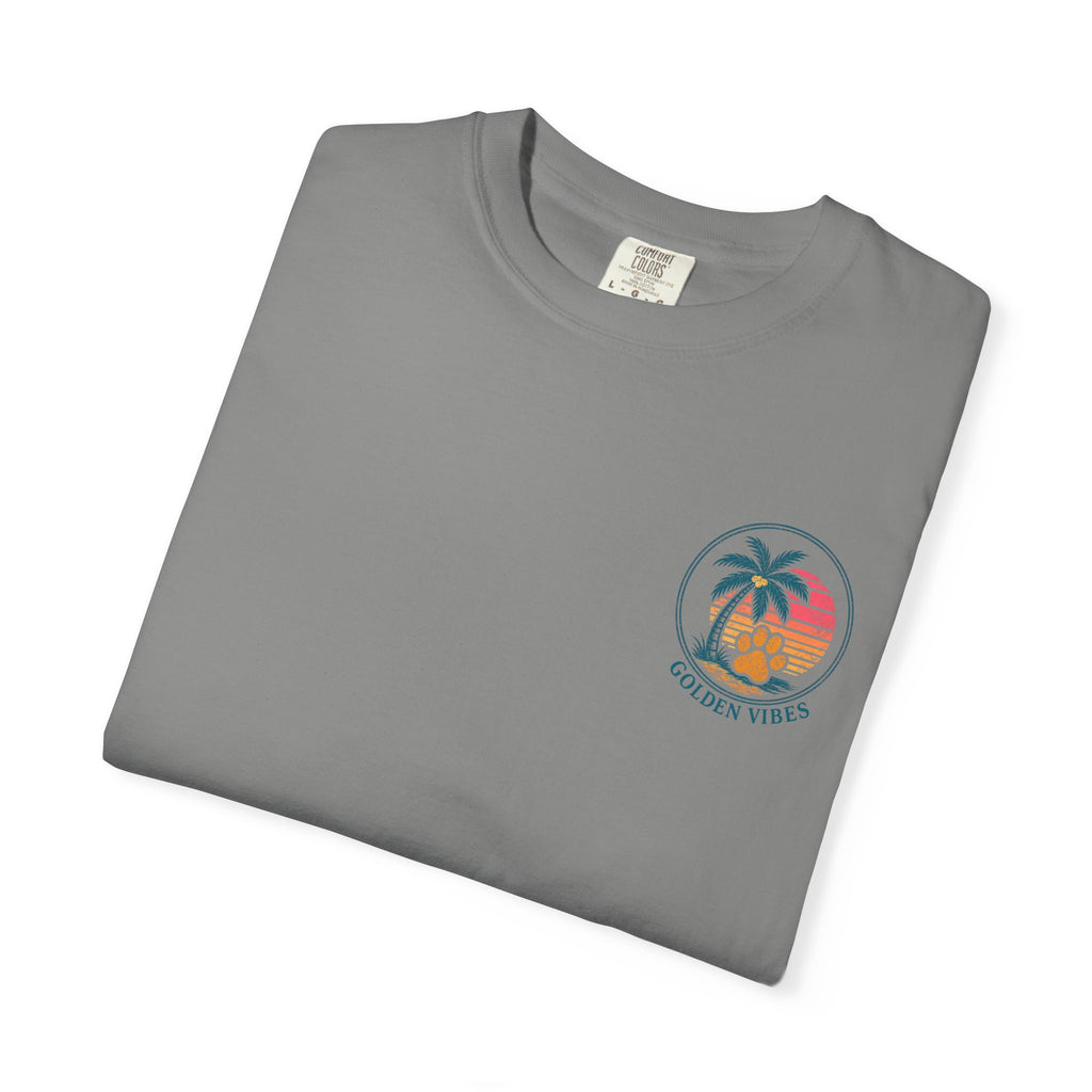 Enjoy the Ride T-Shirt — Golden Retriever Vintage Sunset Beach Tee