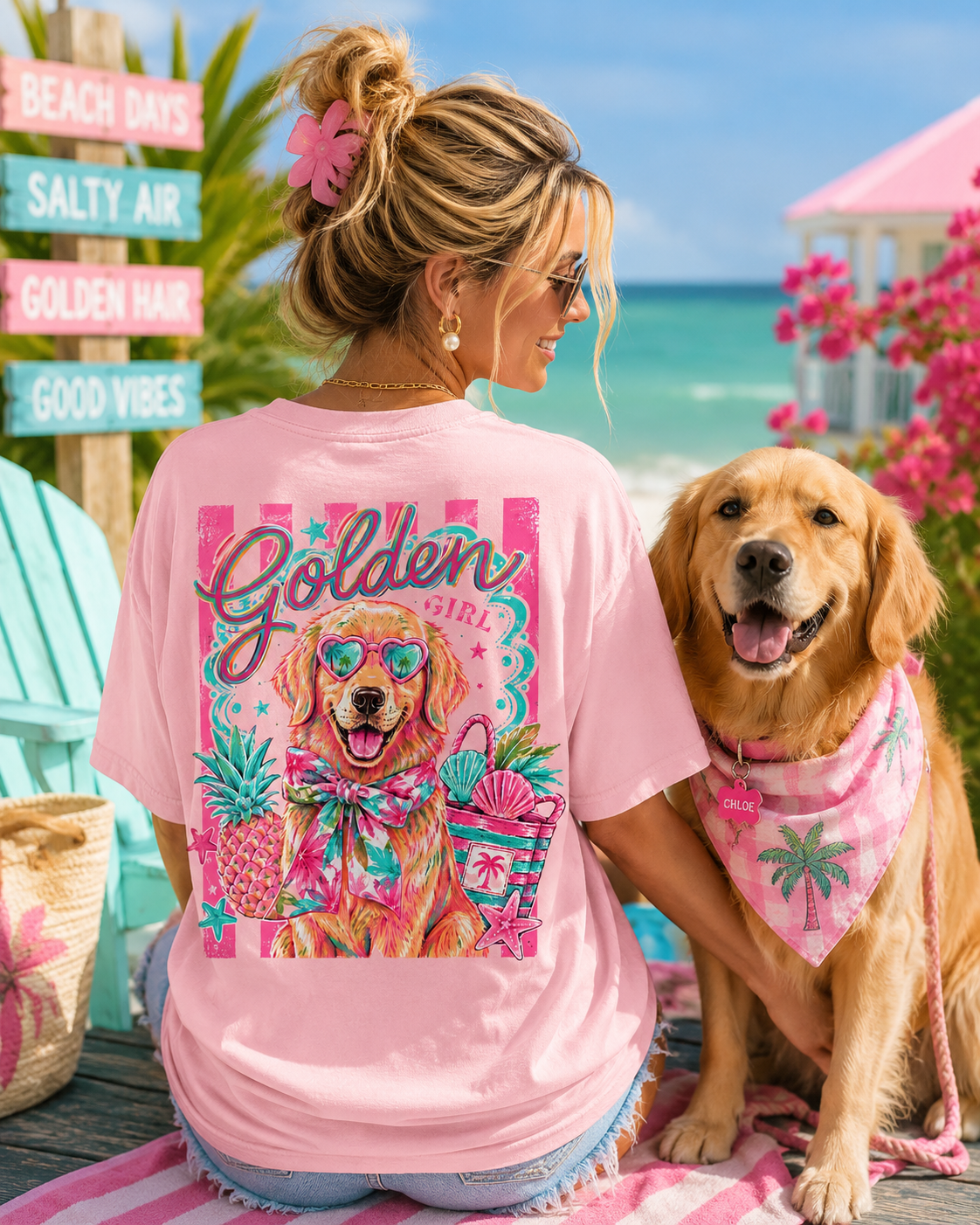 Golden Coast Social Club — "Golden Girl" Graphic T-Shirt
