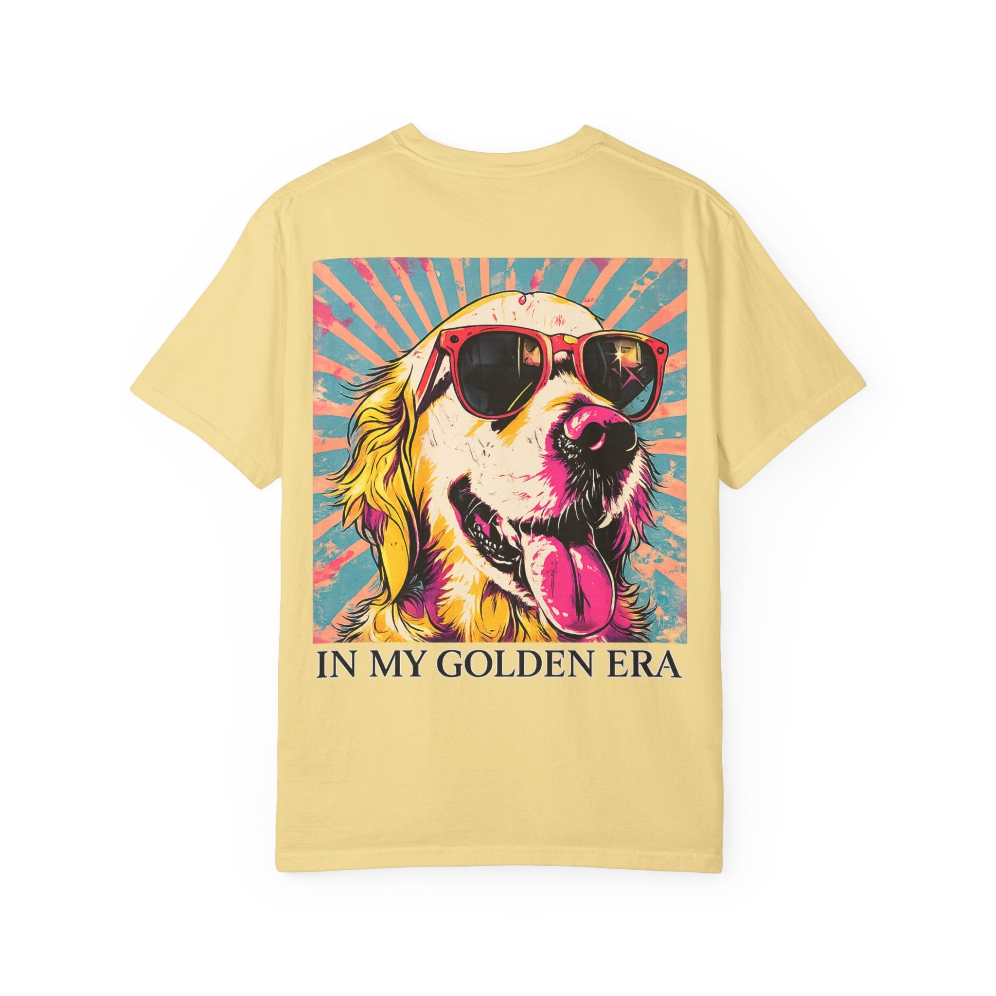 In My Golden Era Dog Graphic T-Shirt | Retro Sunglasses Palm Sunset