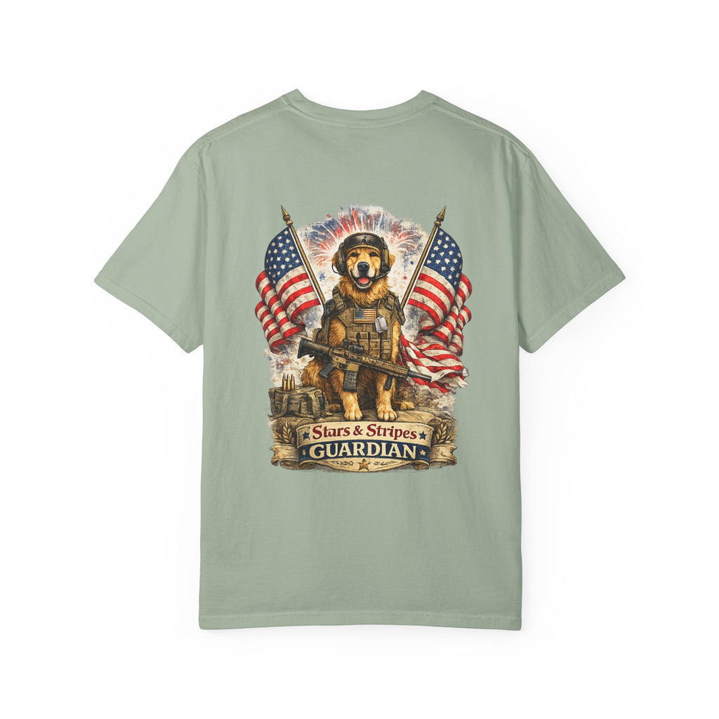 Guardian Dog T-Shirt - Stars & Stripes Military K9 Tee