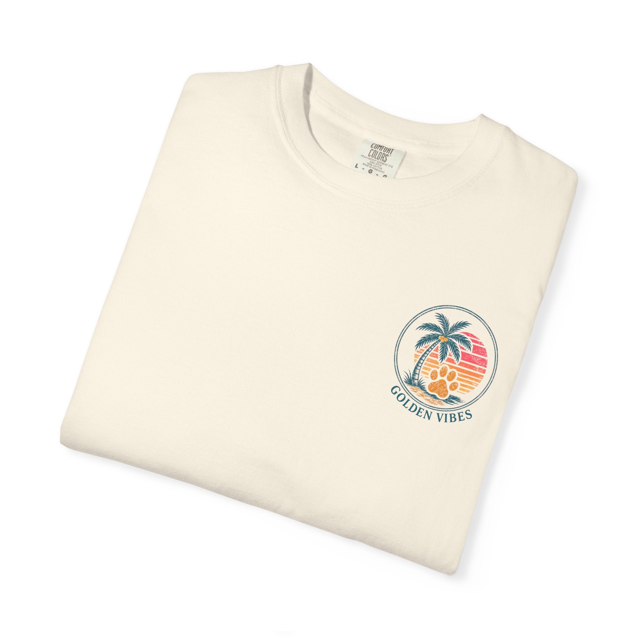 Enjoy the Ride T-Shirt — Golden Retriever Vintage Sunset Beach Tee