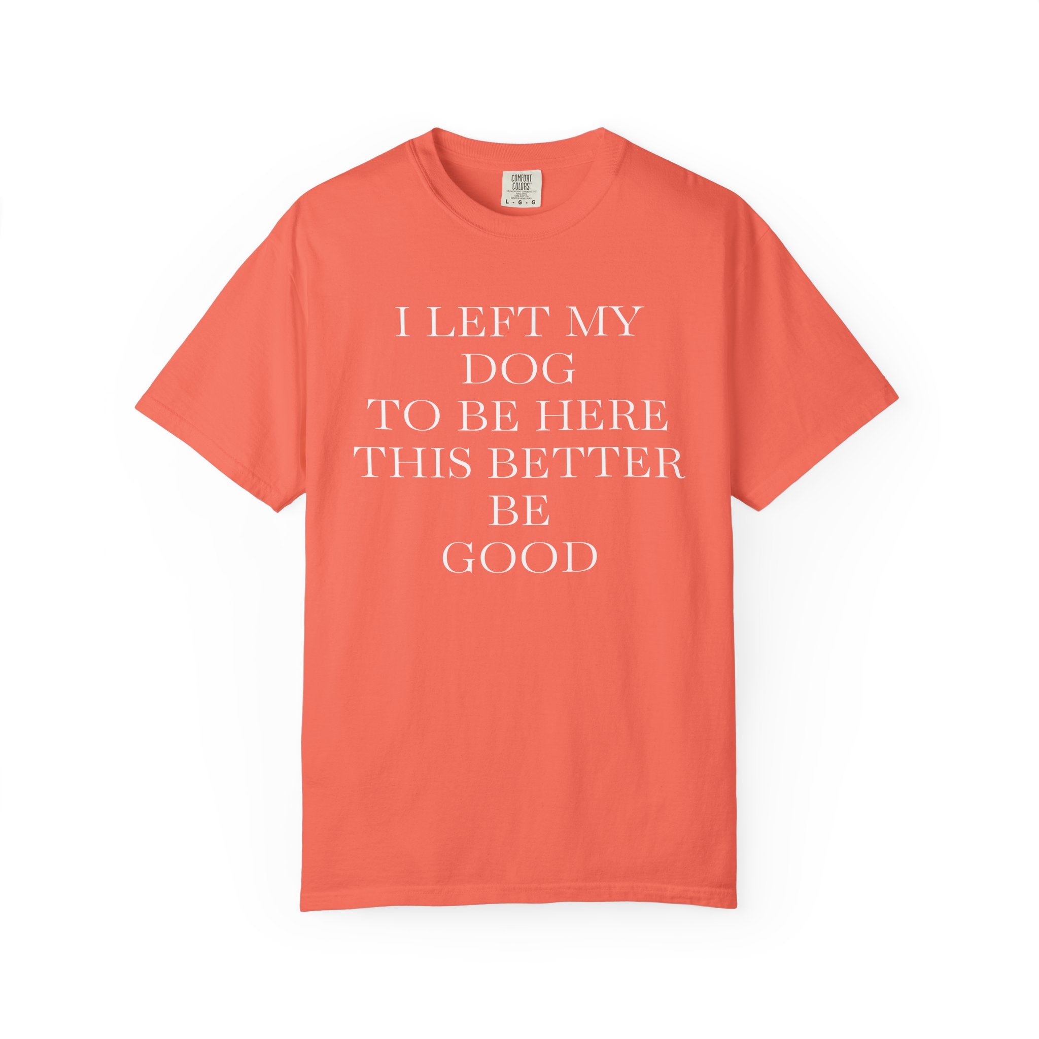 Dog Lover T-Shirt - I Left My Dog to Be Here