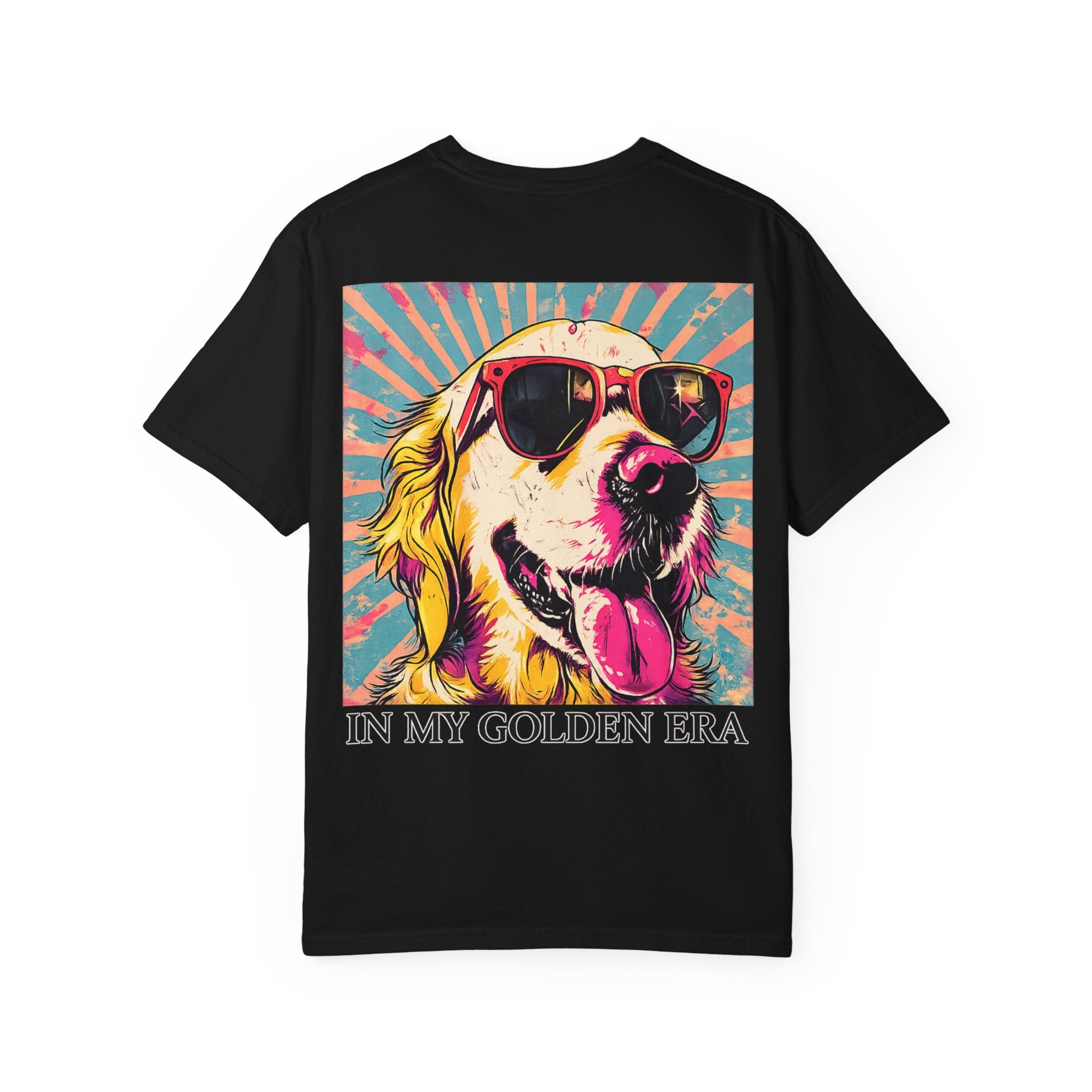 In My Golden Era Dog Graphic T-Shirt | Retro Sunglasses Palm Sunset
