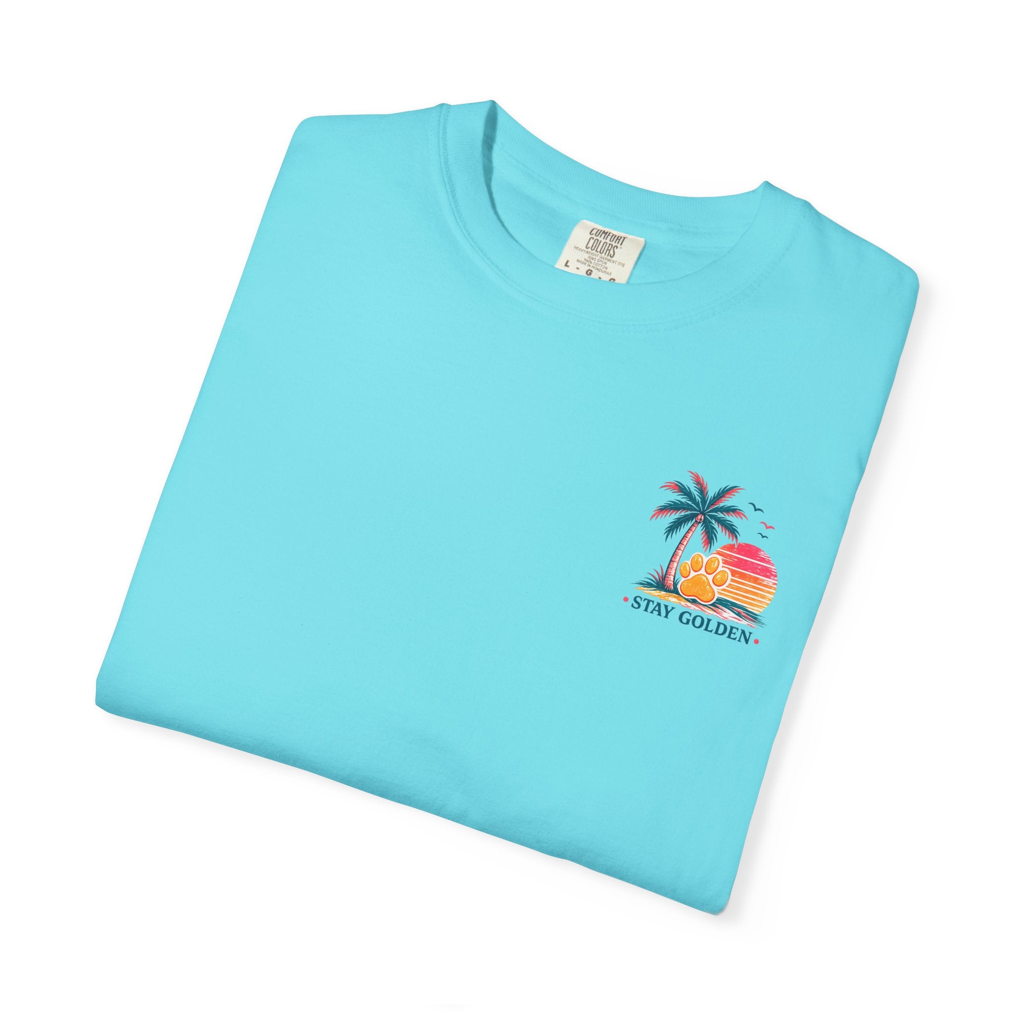 In My Golden Era Dog Graphic T-Shirt | Retro Sunglasses Palm Sunset