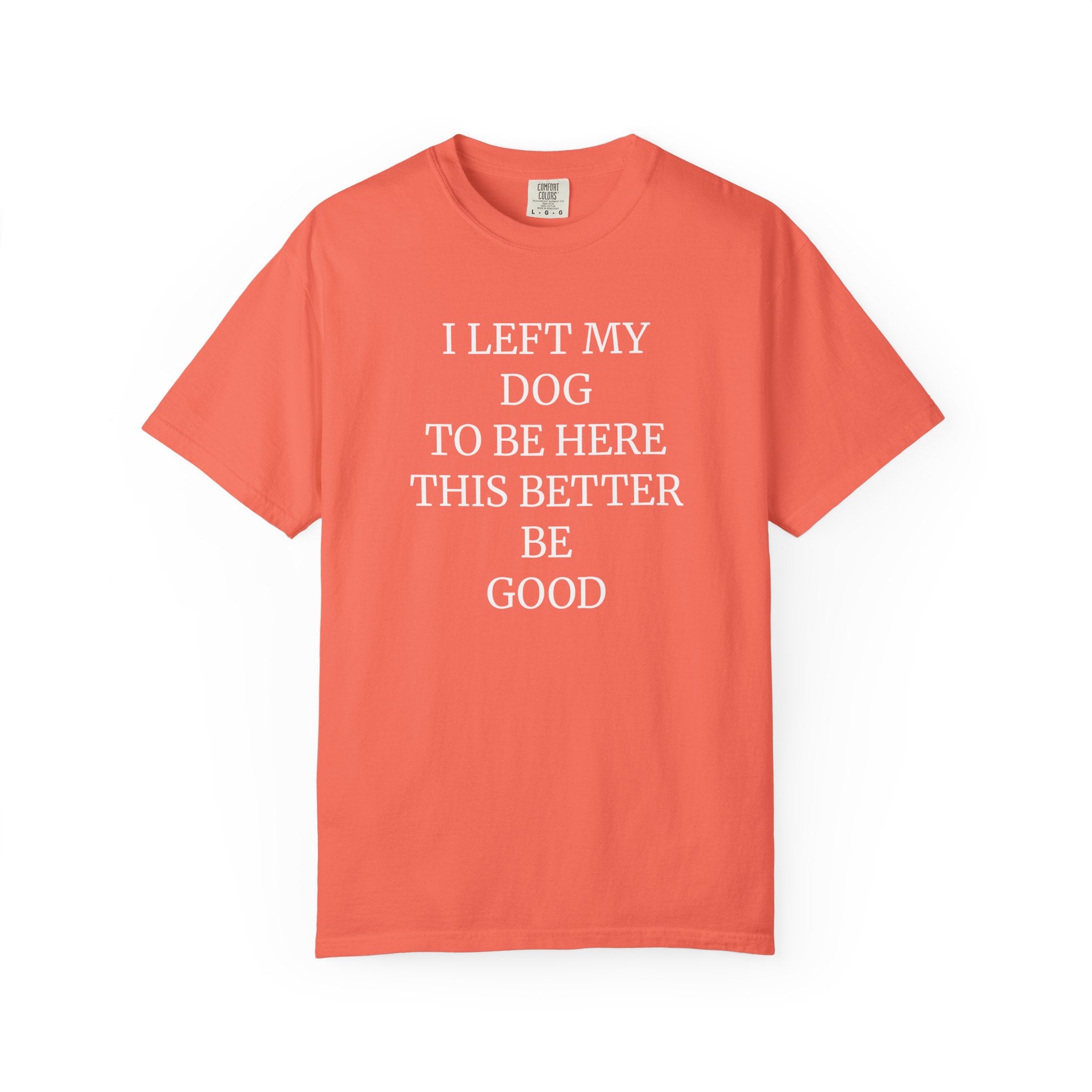 Dog Lover T-Shirt - I Left My Dog to Be Here