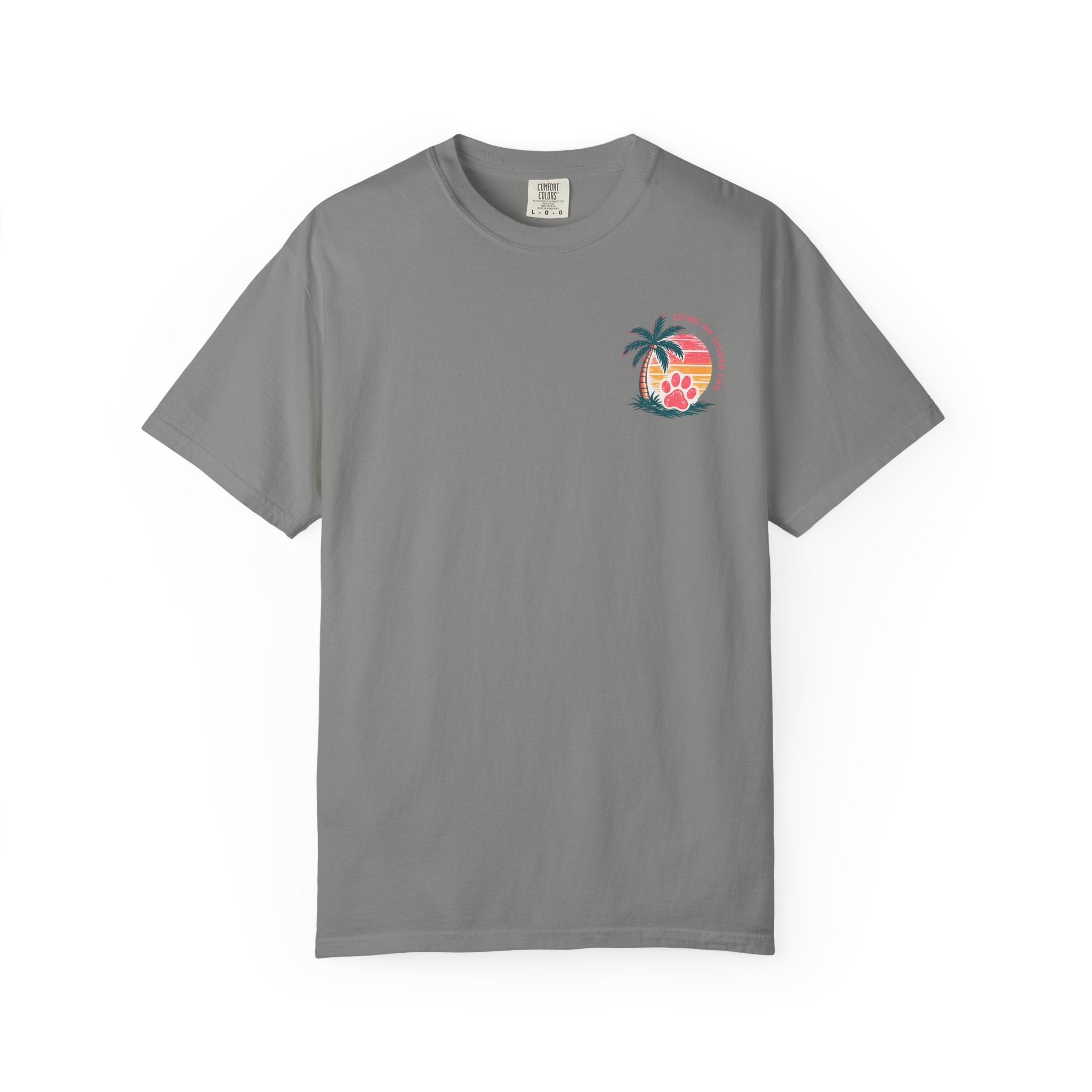 Life Is Golden Golden Retriever Surf Dog T-Shirt | Retro Beach Pineapple