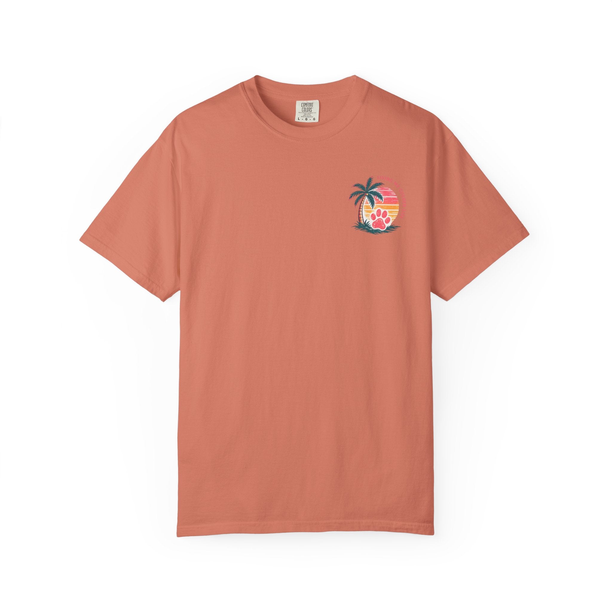 Life Is Golden Golden Retriever Surf Dog T-Shirt | Retro Beach Pineapple