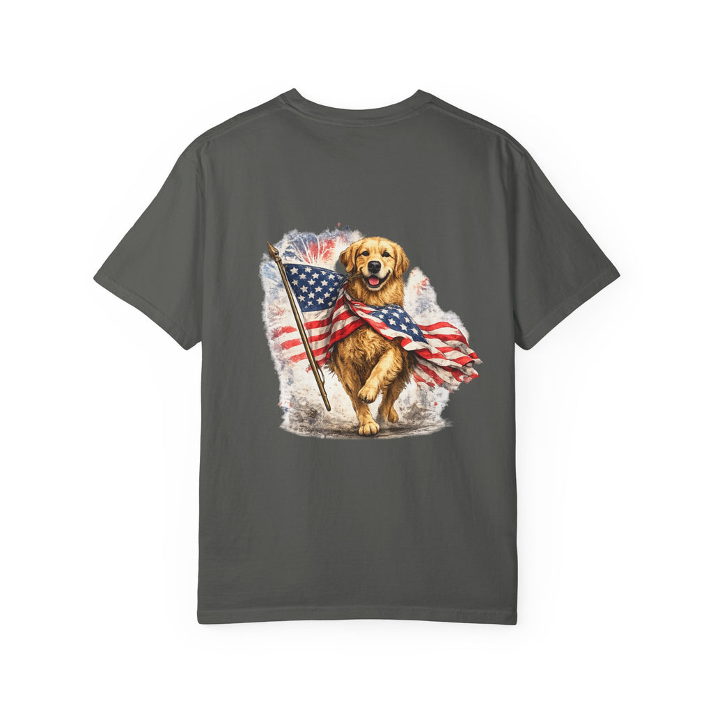 Patriotic Golden Retriever T-Shirt