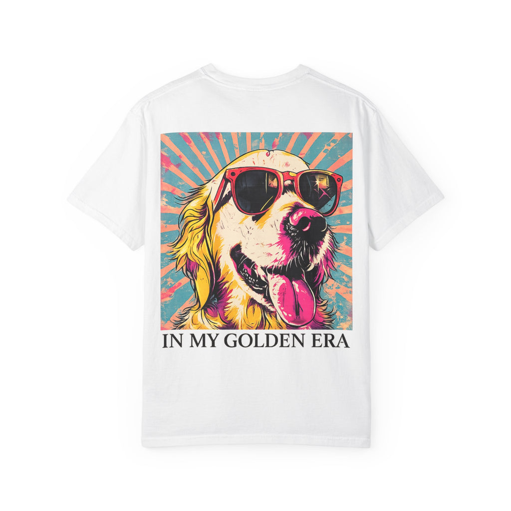 In My Golden Era Dog Graphic T-Shirt | Retro Sunglasses Palm Sunset