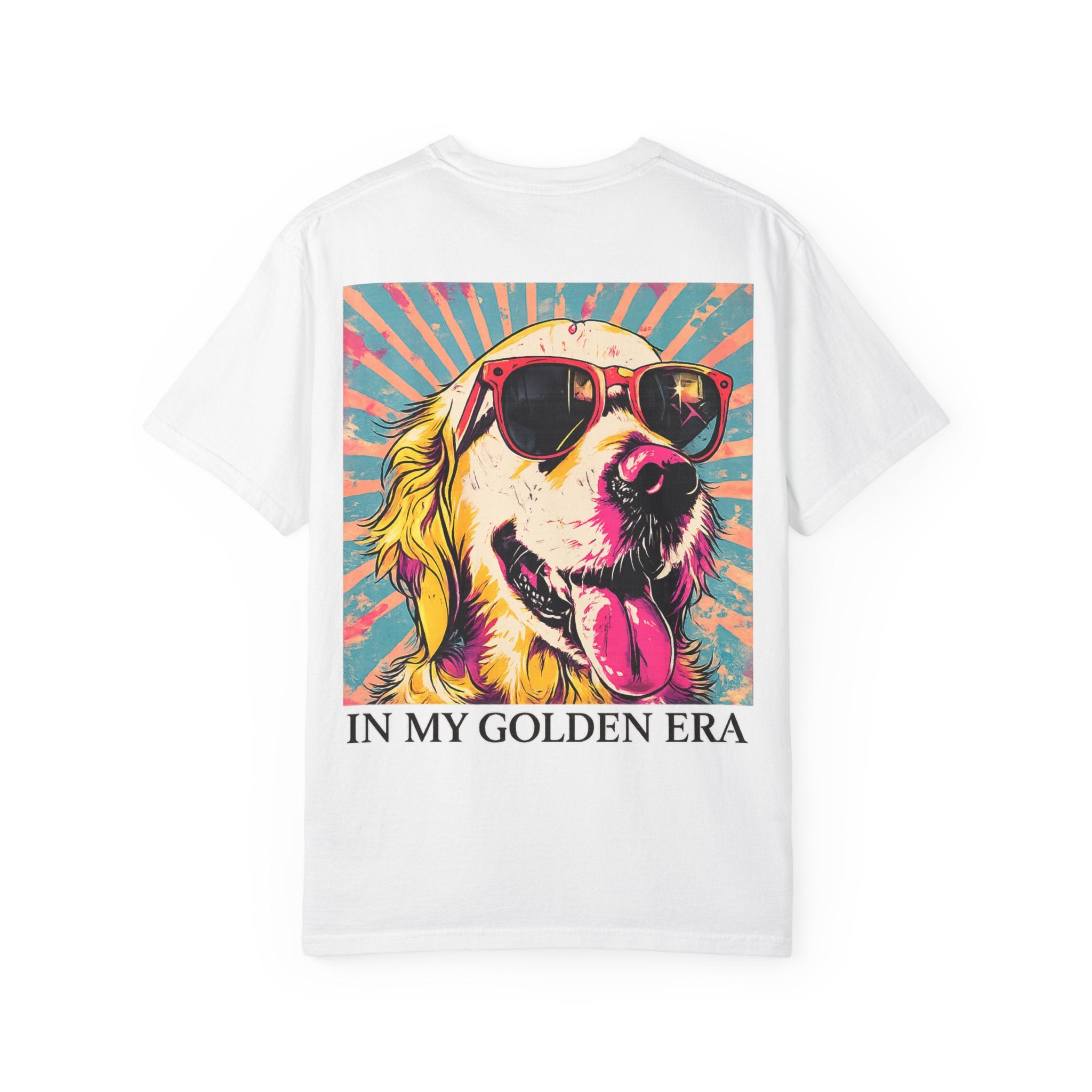 In My Golden Era Dog Graphic T-Shirt | Retro Sunglasses Palm Sunset