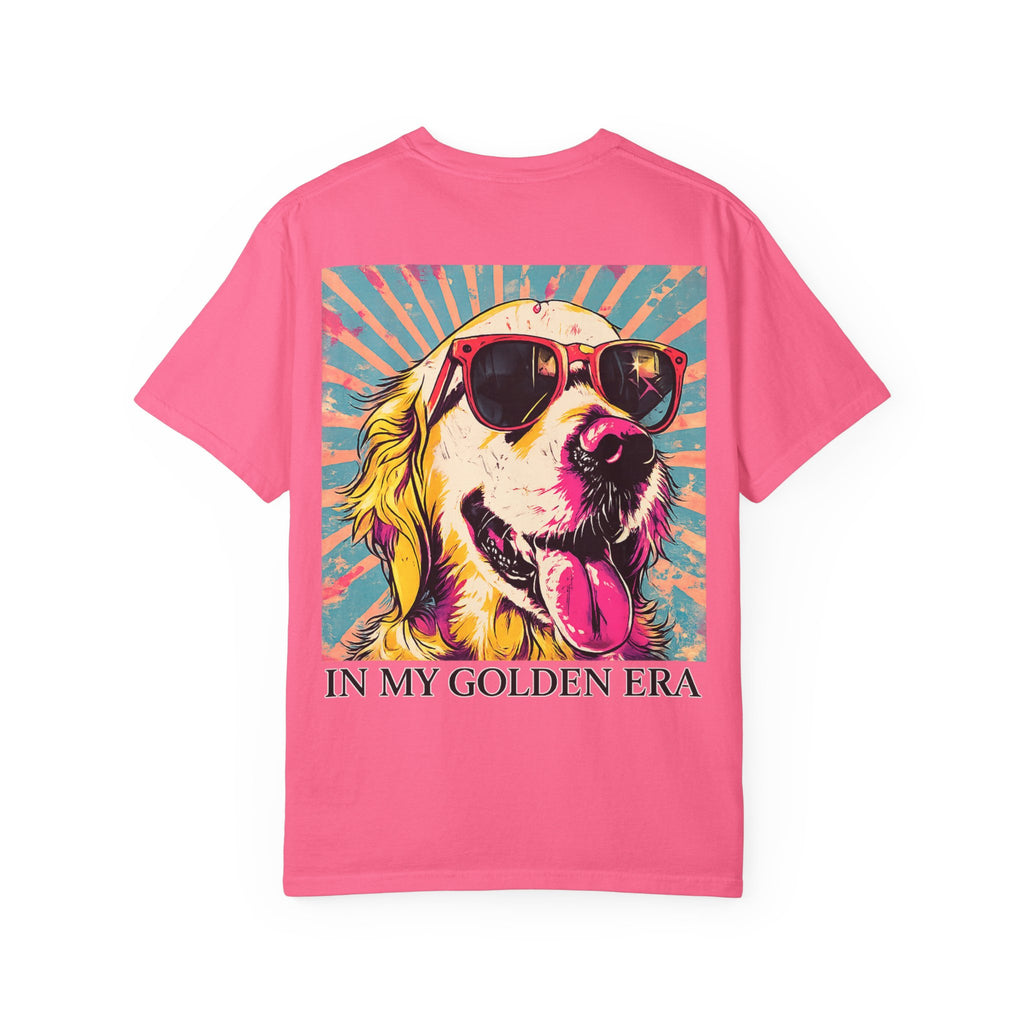 In My Golden Era Dog Graphic T-Shirt | Retro Sunglasses Palm Sunset