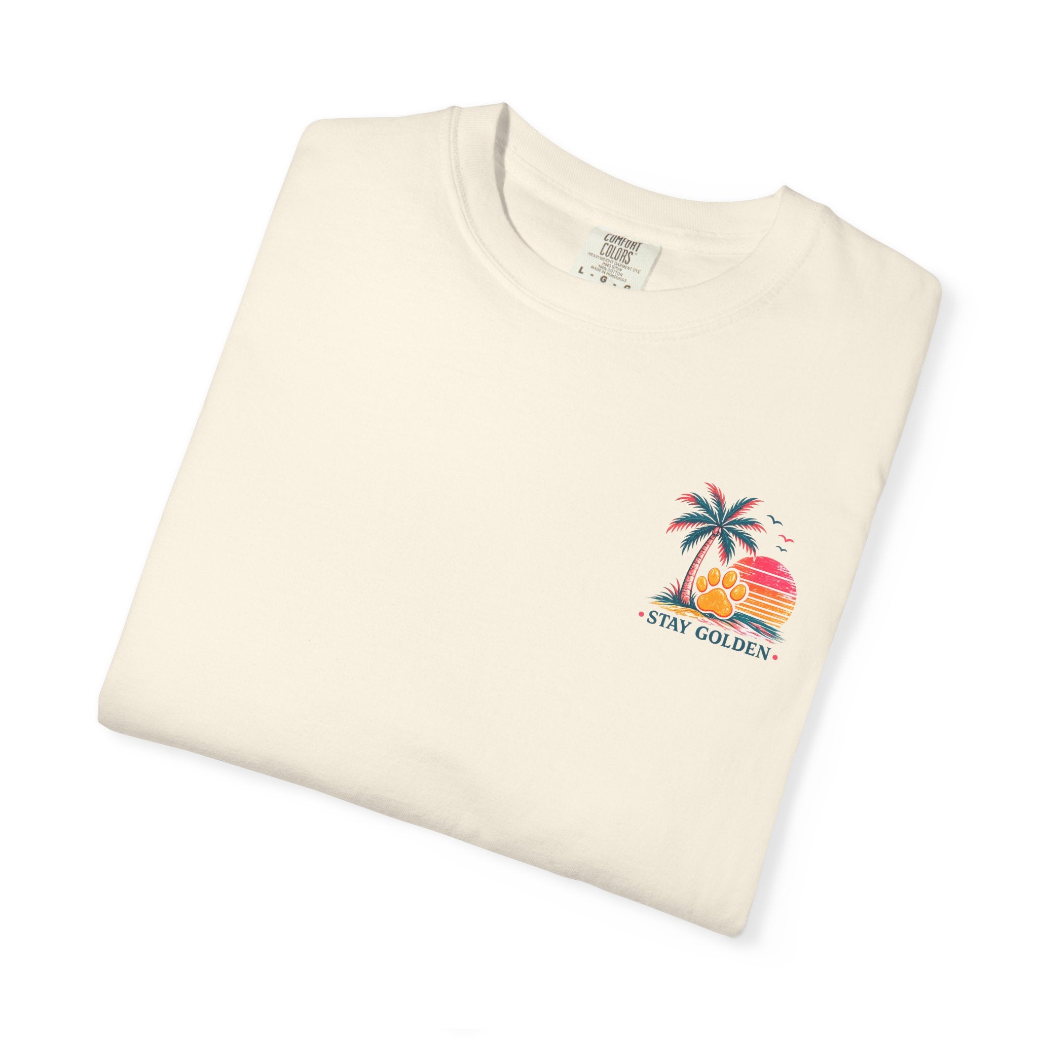 In My Golden Era Dog Graphic T-Shirt | Retro Sunglasses Palm Sunset