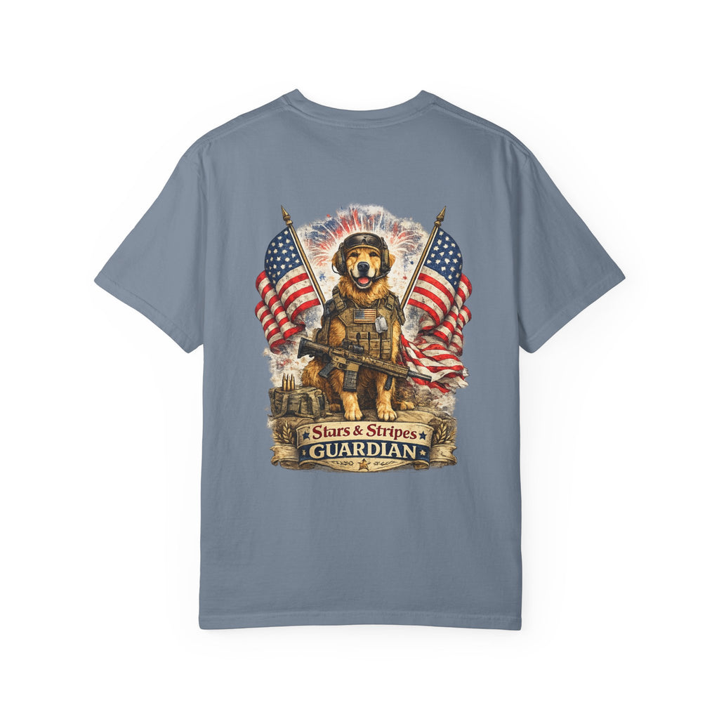Guardian Dog T-Shirt - Stars & Stripes Military K9 Tee