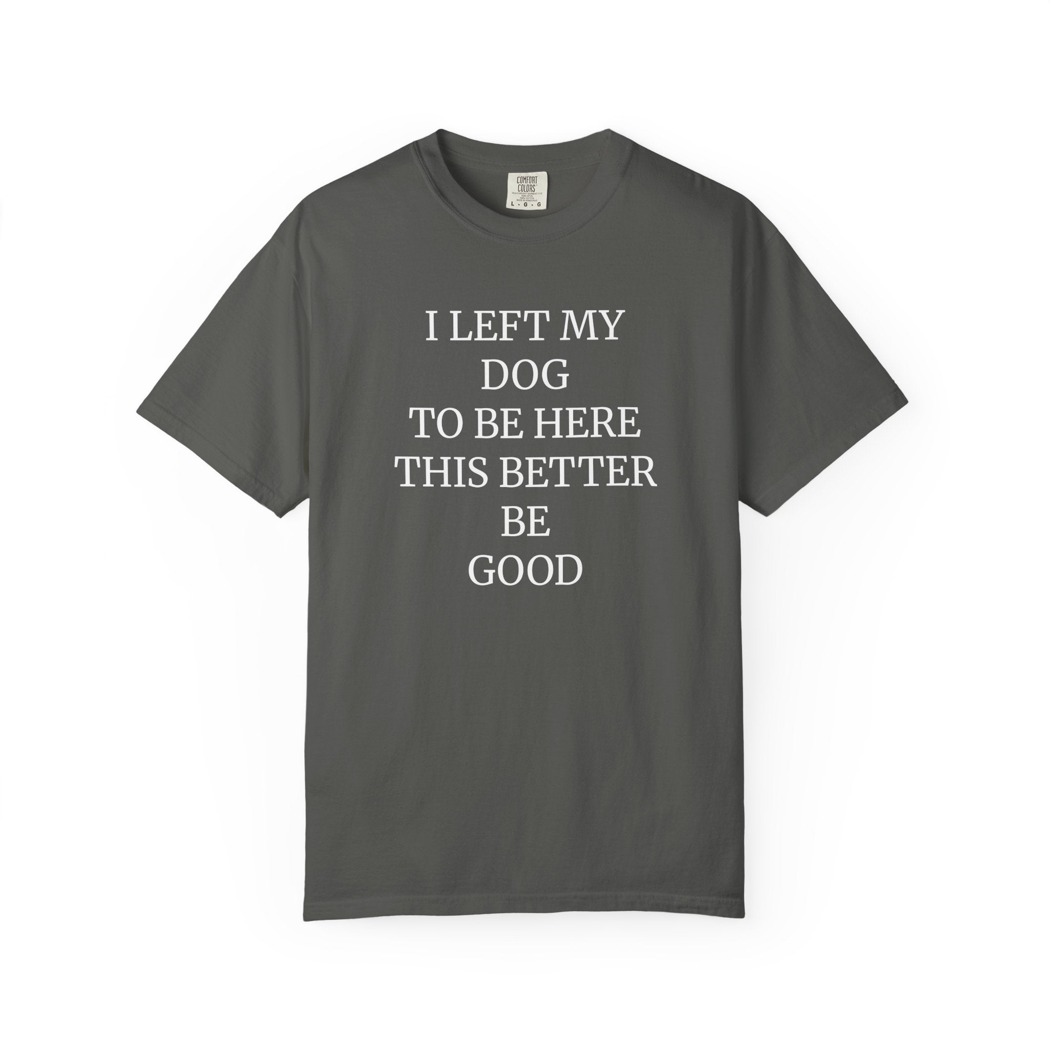 Dog Lover T-Shirt - I Left My Dog to Be Here