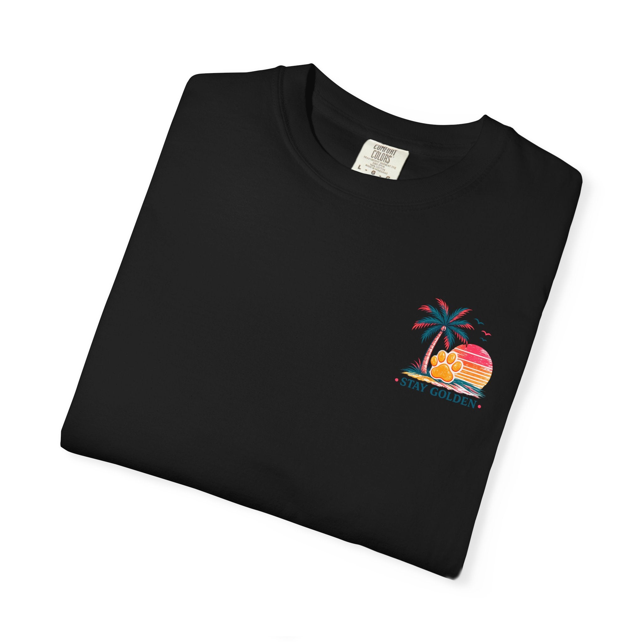 In My Golden Era Dog Graphic T-Shirt | Retro Sunglasses Palm Sunset
