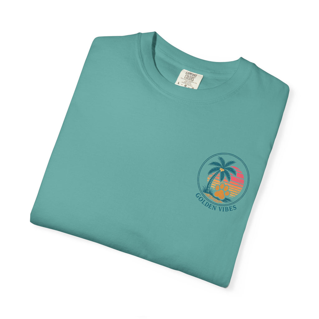 Enjoy the Ride T-Shirt — Golden Retriever Vintage Sunset Beach Tee