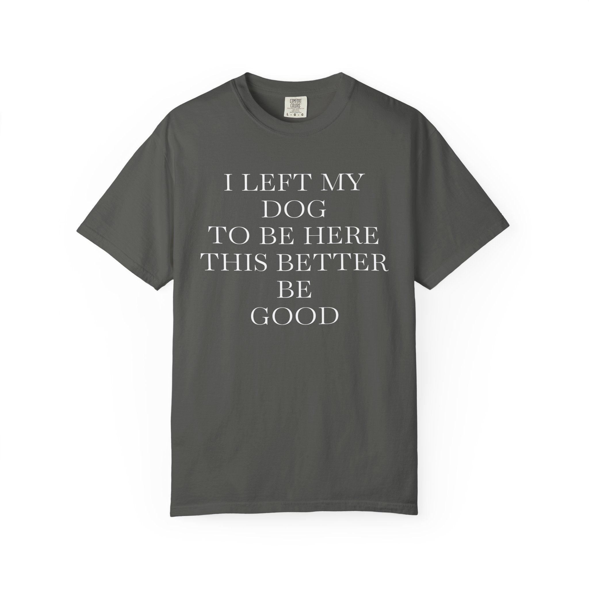 Dog Lover T-Shirt - I Left My Dog to Be Here
