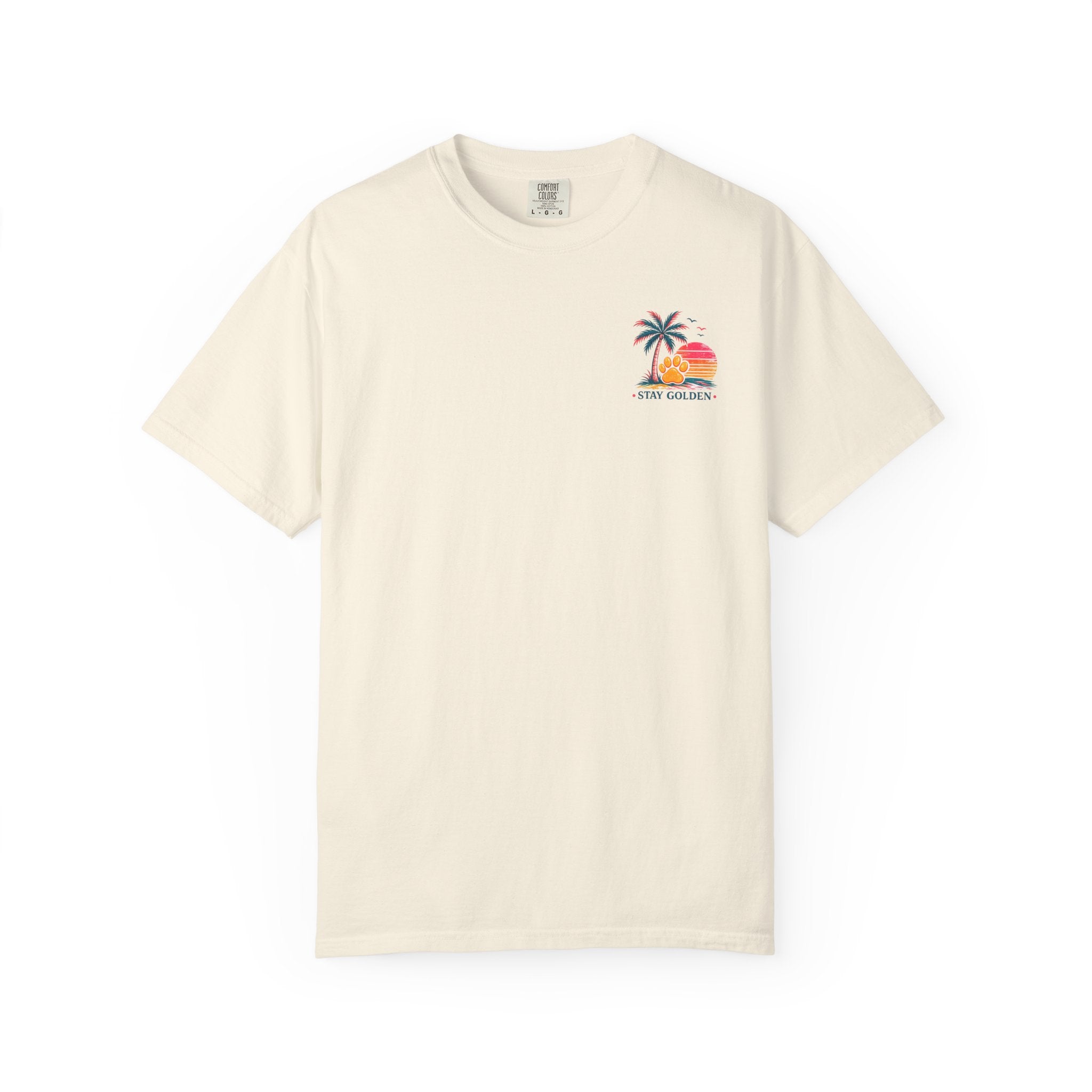In My Golden Era Dog Graphic T-Shirt | Retro Sunglasses Palm Sunset