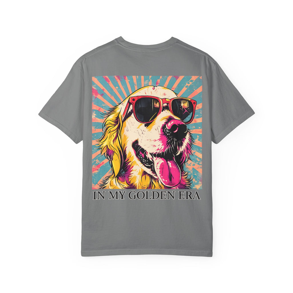 In My Golden Era Dog Graphic T-Shirt | Retro Sunglasses Palm Sunset