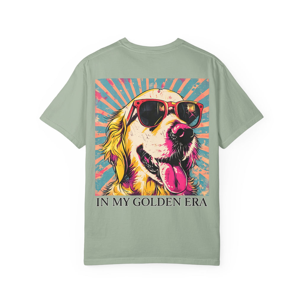 In My Golden Era Dog Graphic T-Shirt | Retro Sunglasses Palm Sunset