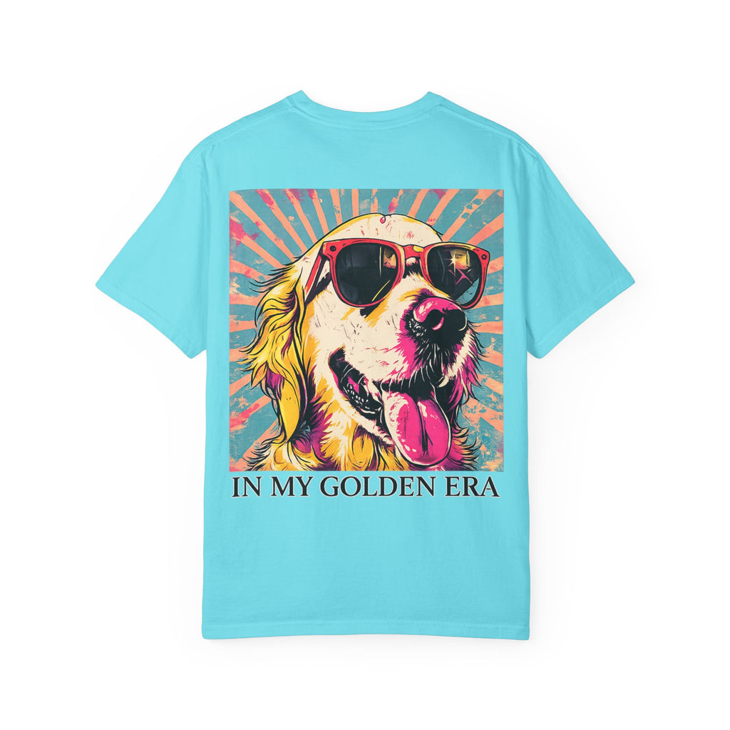 In My Golden Era Dog Graphic T-Shirt | Retro Sunglasses Palm Sunset
